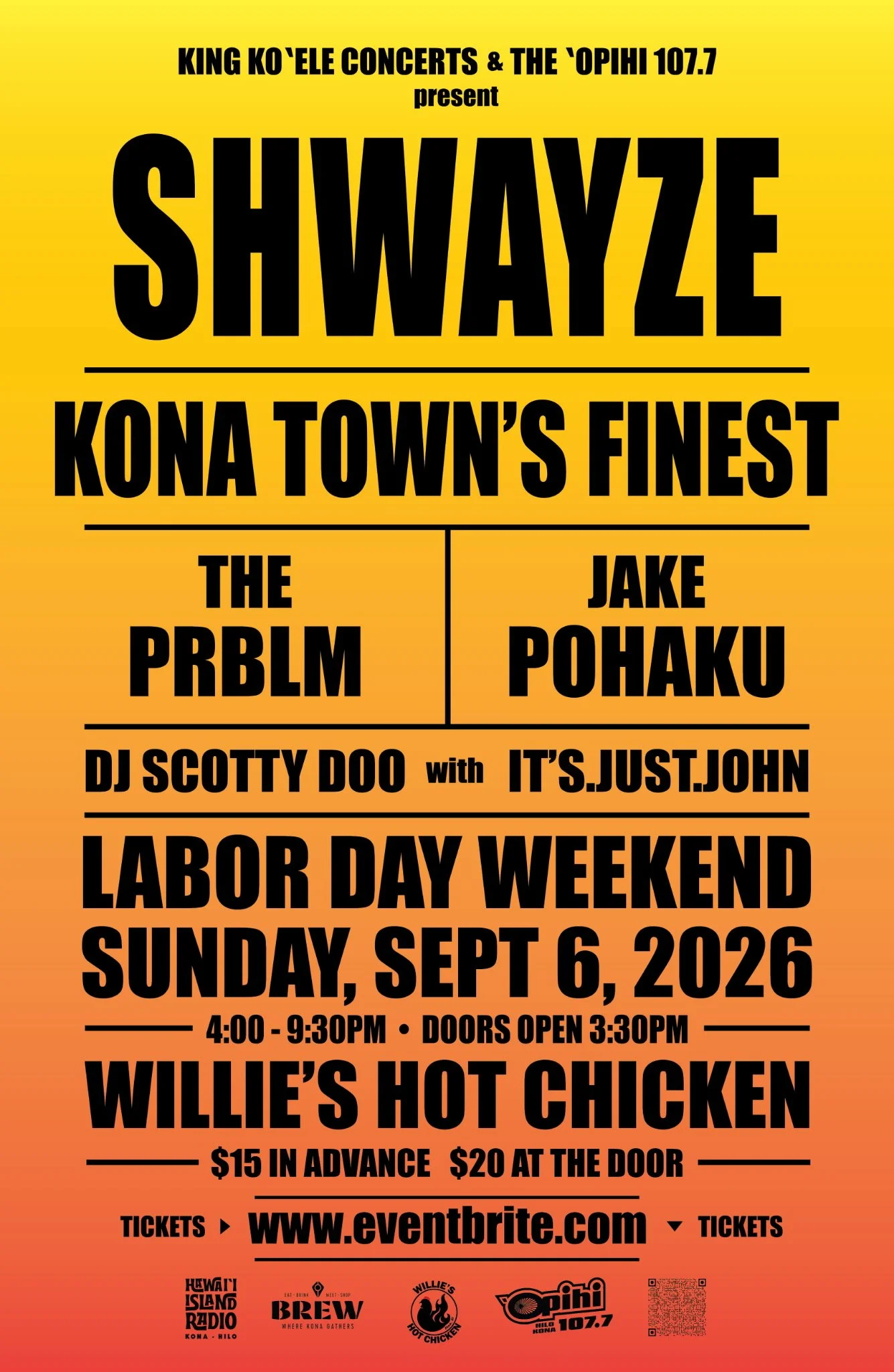 Shwayze at Willie's Kona