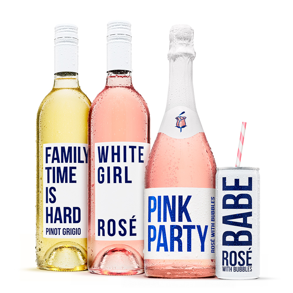 White girl rose label