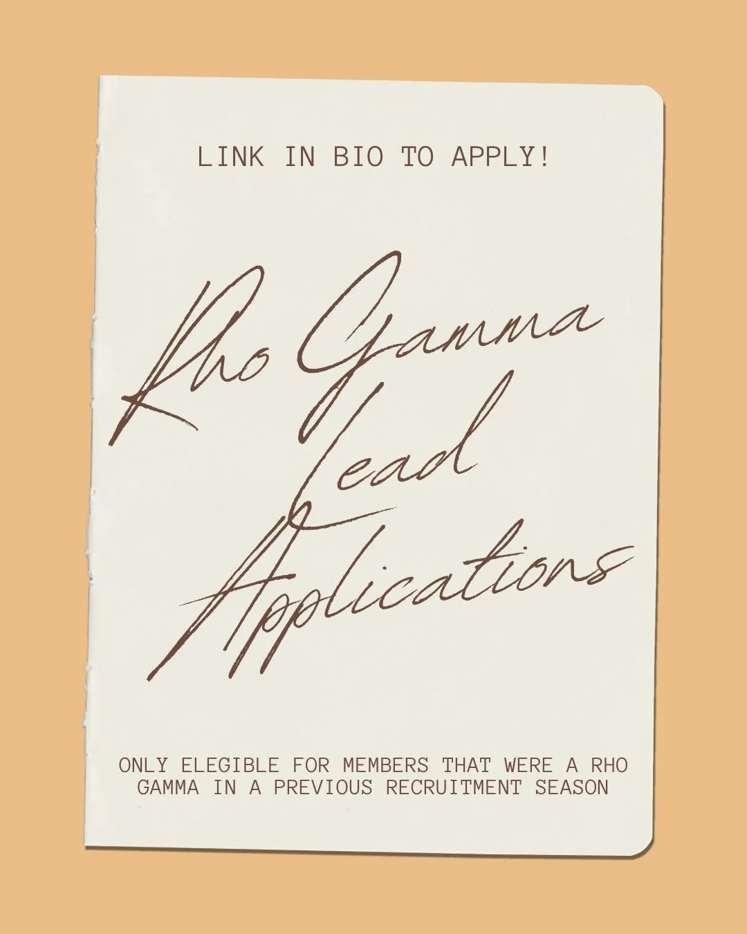 Want to be a leader in our community?
Apply for a Rho Gamma Lead Position! 💛

Link in our bio! 🧸

#ASUgreeklife #Leadership #arizonastateuniversity
#arizonastate #gogreek