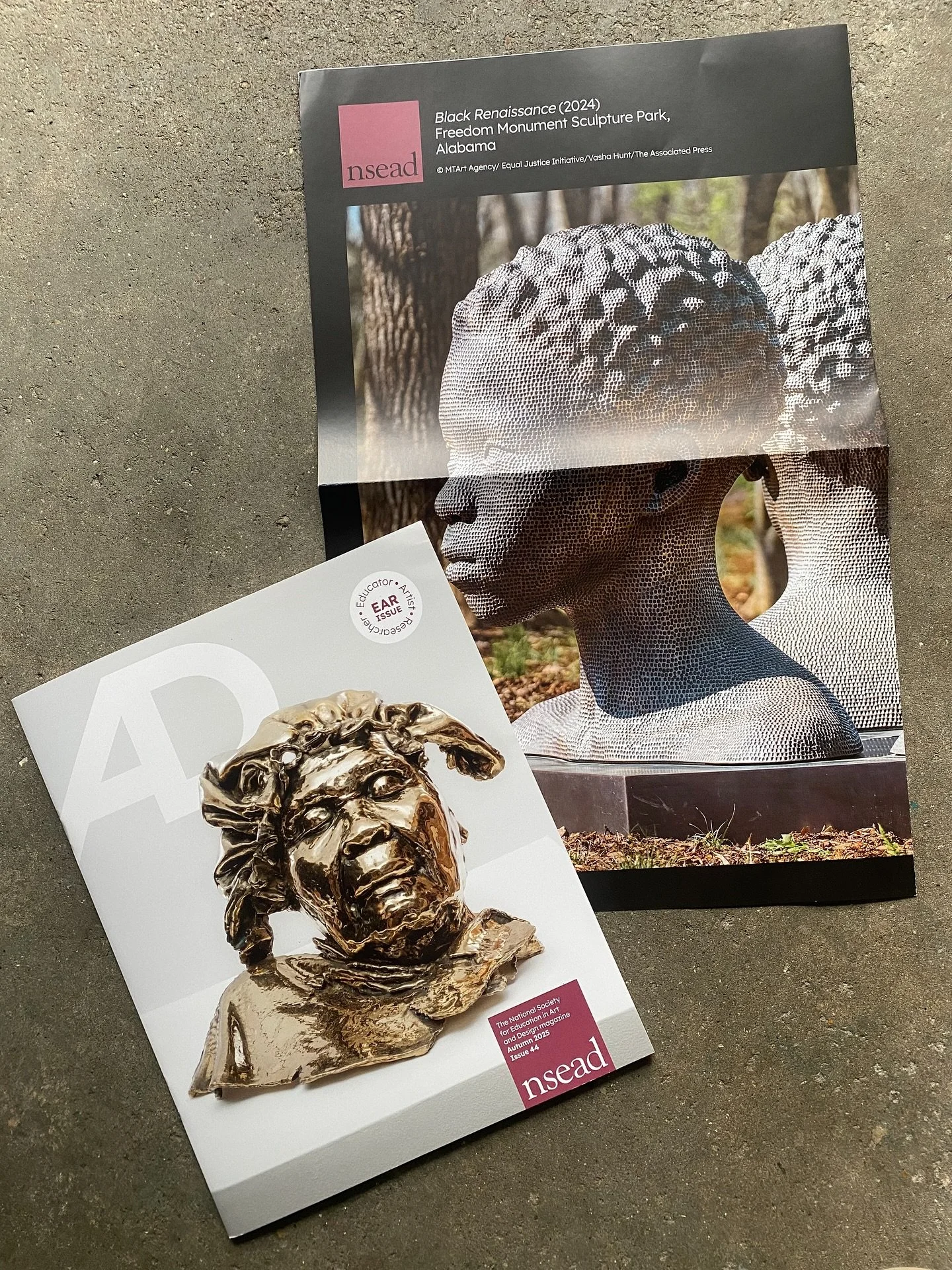 .
Honoured to front the cover of NSEAD &mdash; the voice of art education since 1888 ✨

Huge thank you to @sophieleach1 and @drabbiecairns for inviting me to headline the cover of AD 44: Educators, Artists &amp; Researchers (EAR) Special Issue by @ns