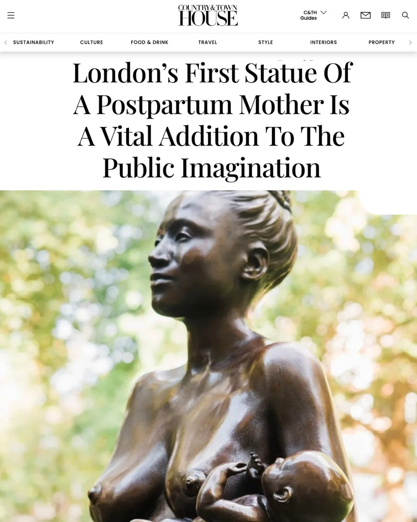 A huge thank you to @countryandtownhouse for the generous reflection on Mother V&eacute;rit&eacute;.

As this year draws to a close, I always take a moment to reflect on the public projects that have shaped it. For 2025, no one projects stands more p