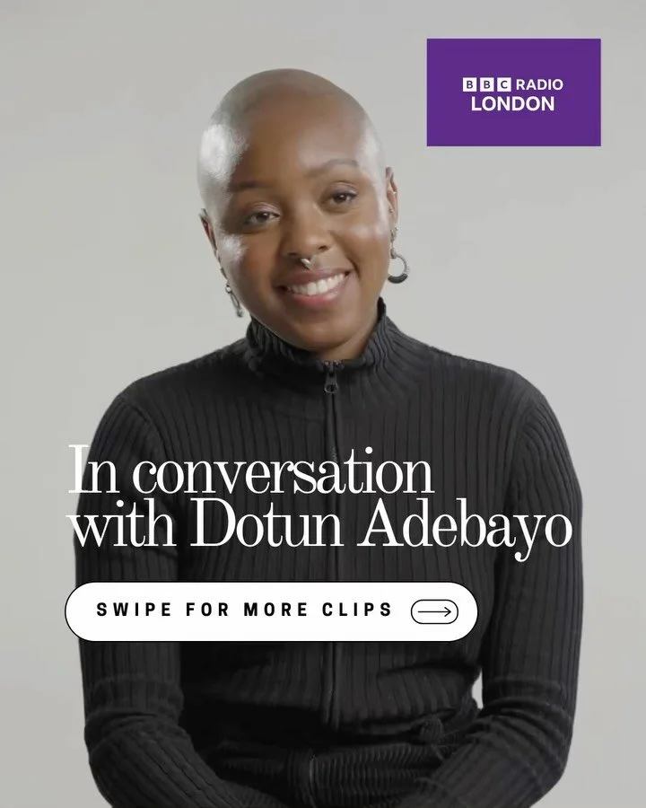 Still feeling incredibly grateful to have shared two BBC radio conversations earlier this month, one with the brilliant @dotunonradio on @bbclondon radio to discuss my latest commission in award working alongside the amazing team at the @internationa