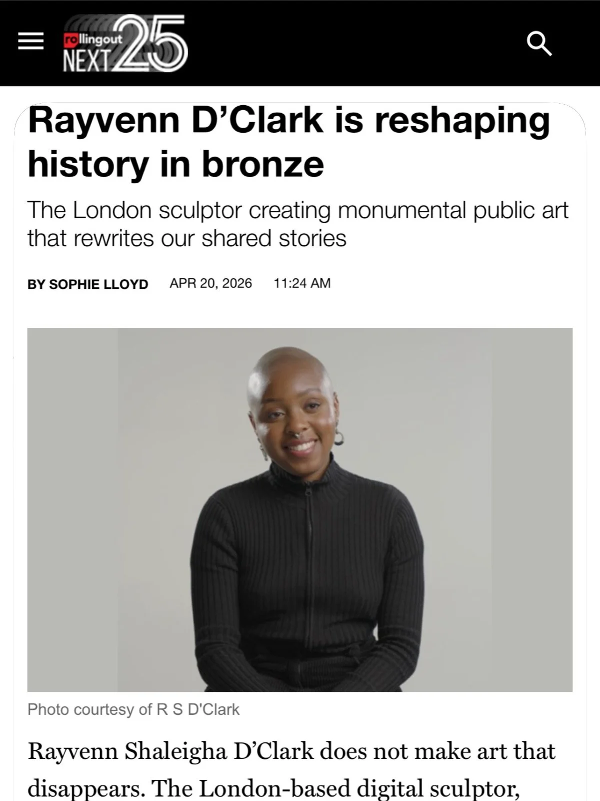 First interview of 2026 and I&rsquo;m smiling from ear to ear ☺️

Grateful to @rollingout and Sophie Lloyd for the space to pause, reflect, and share what&rsquo;s been unfolding - even while life feels full, fast, and beautifully complex. Moments lik