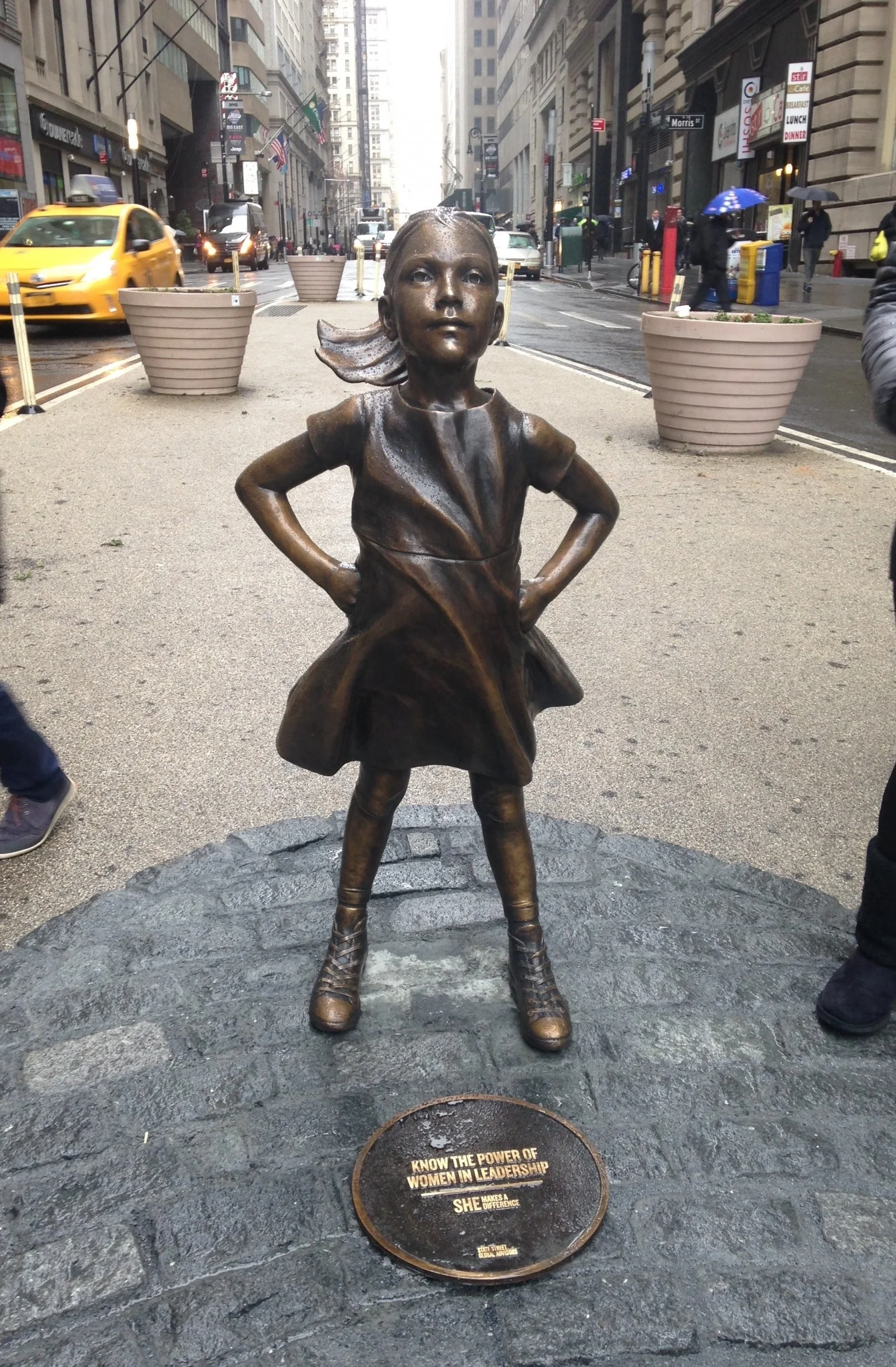 Is there a fearless girl inside of you? "Fearless Girl" photographed by Federica Valabrega