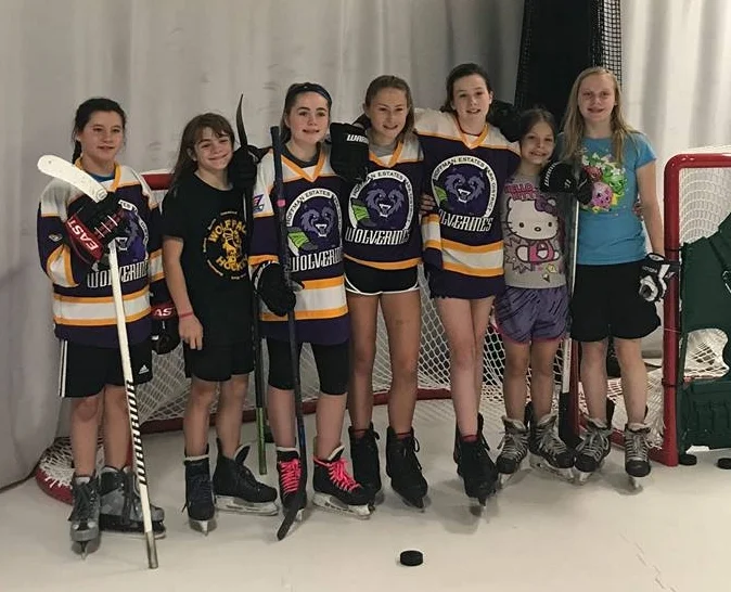 Hanging out in the Off-Ice Training Center, Summer 2017
