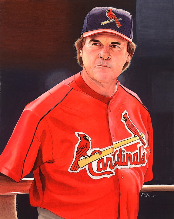 Tony Larussa 16 x 20 watercolor