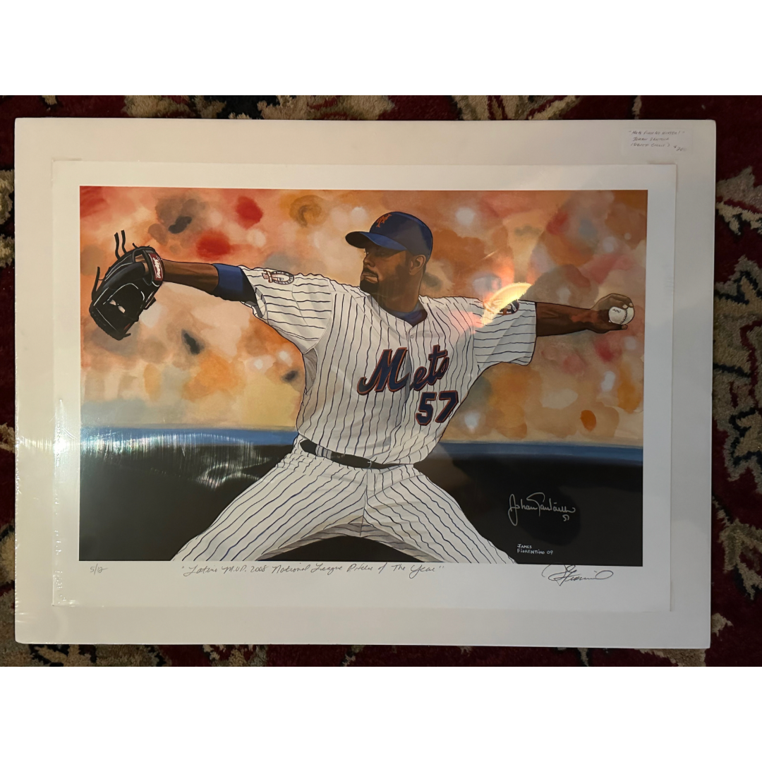 Johan Santana 16 x 20 Autographed Giclee.  Only One Available