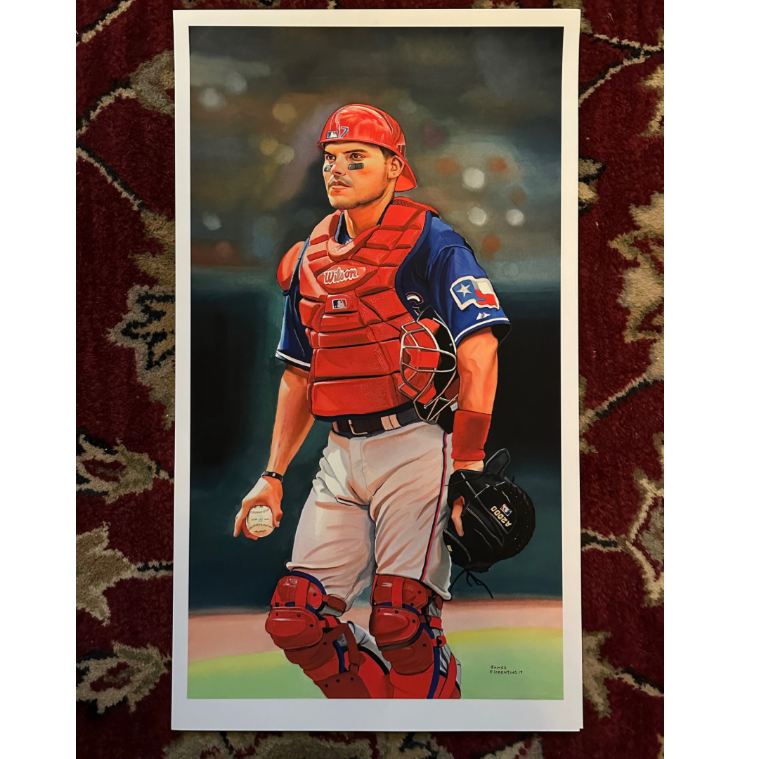 Pudge Rodriguez 14 x 20 Giclee. Only One Available