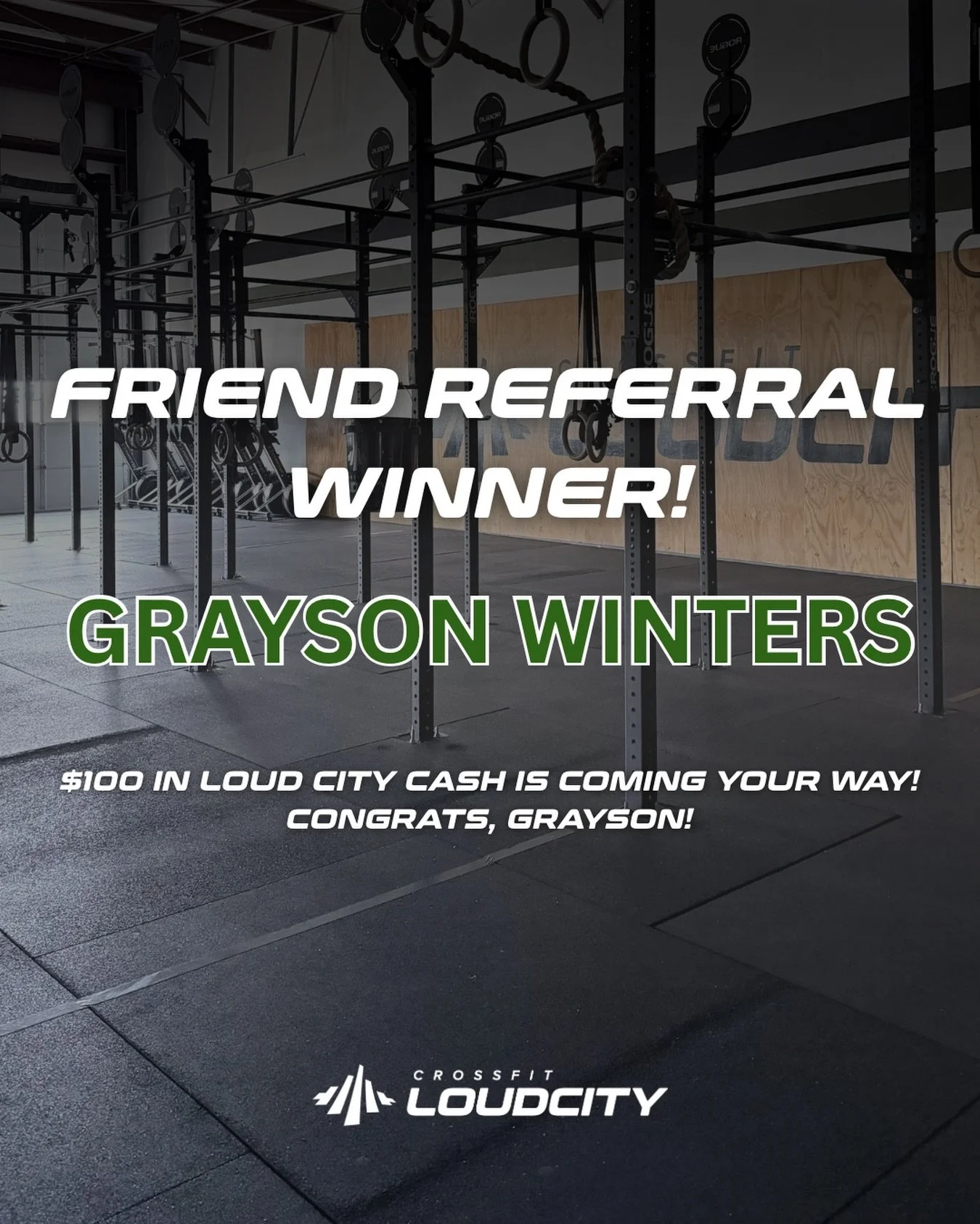 🎉 Friend Referral Program Winner: GRAYSON!

We started our very first Friend Referal Program back in September! Every time a member brought a friend to class, both member &amp; friend earned a raffle ticket towards our quarterly drawing&mdash; and t