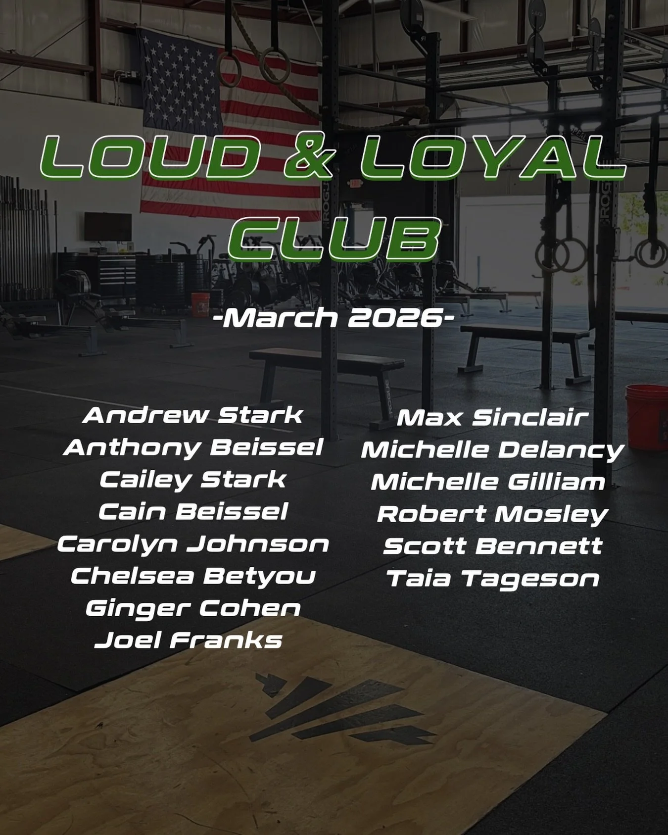 Another month of showing up 💪🏽
Our March Loud &amp; Loyal Club put in the work, checked in, logged their scores, and stayed consistent all month long. That&rsquo;s what it&rsquo;s all about!!

Consistency > motivation. Every time 🔥

👏🏽 Help u