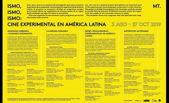 Loop screenings of ISM ISM ISM start this Saturday at Museo Tamayo in Mexico City!
@lafilmforum 
@eneltamayo 
#cineexperimental 
#super8 #16mm #35mm #latinamericanfilm #experimentalcinema