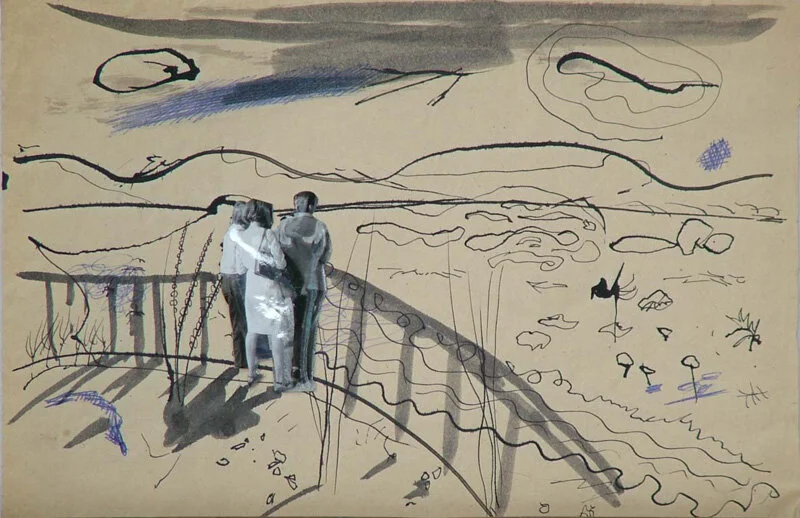 Gyorgy Kovasznai, still from the animated film, Diary, 1966, © Estate of Gyorgy Kovasznai