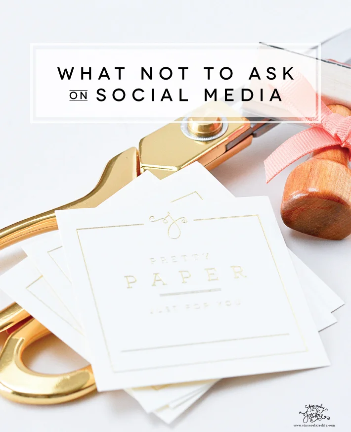 Paper Cuts: Four Questions Not to Ask on Social Media