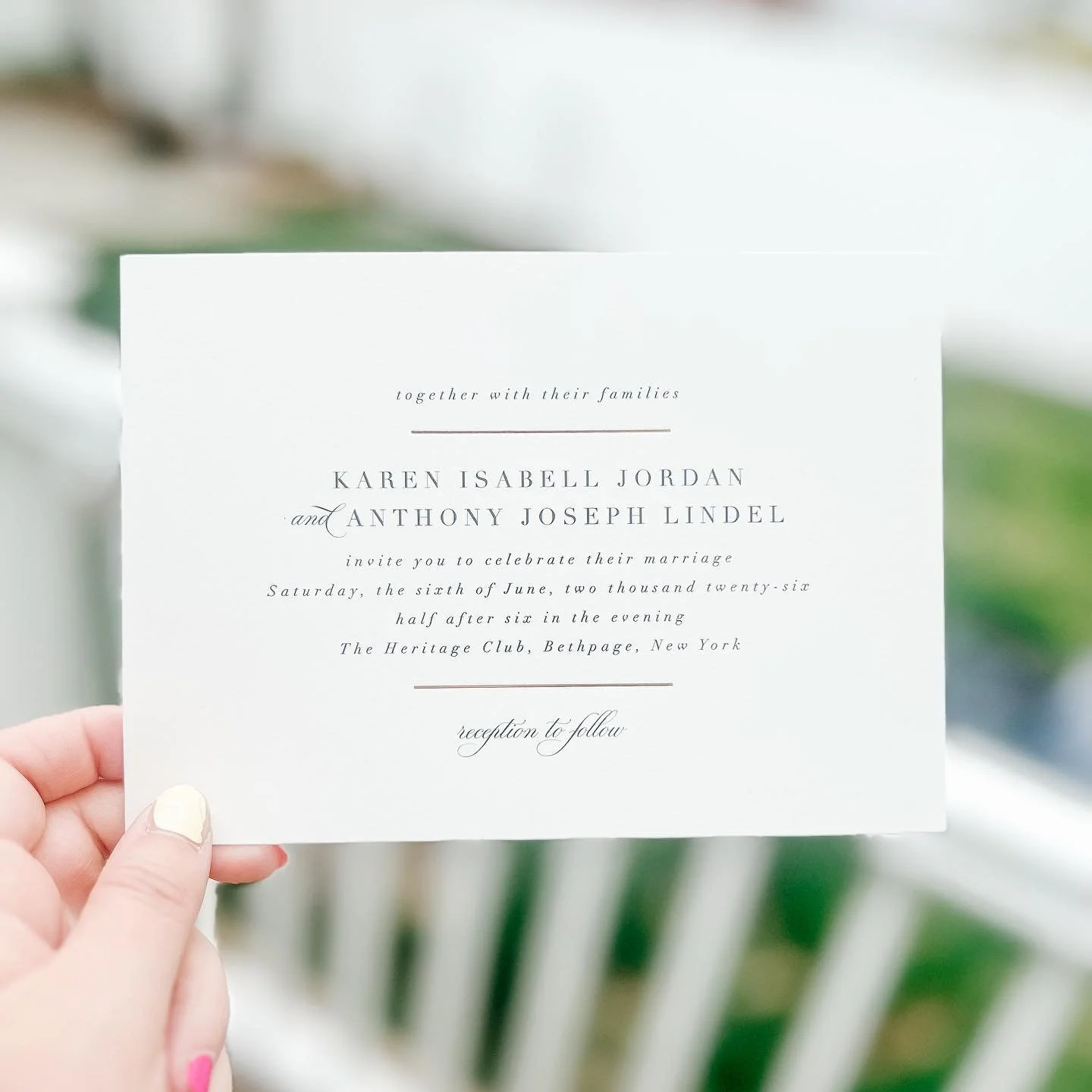 &ldquo;Bare&rdquo; is one of my favorite new #weddinginvitation designs that is now available on @minted. It has my signature combination of white space, foil accents, and classically crisp typography. 

And in other news, if you hear me humming Jing