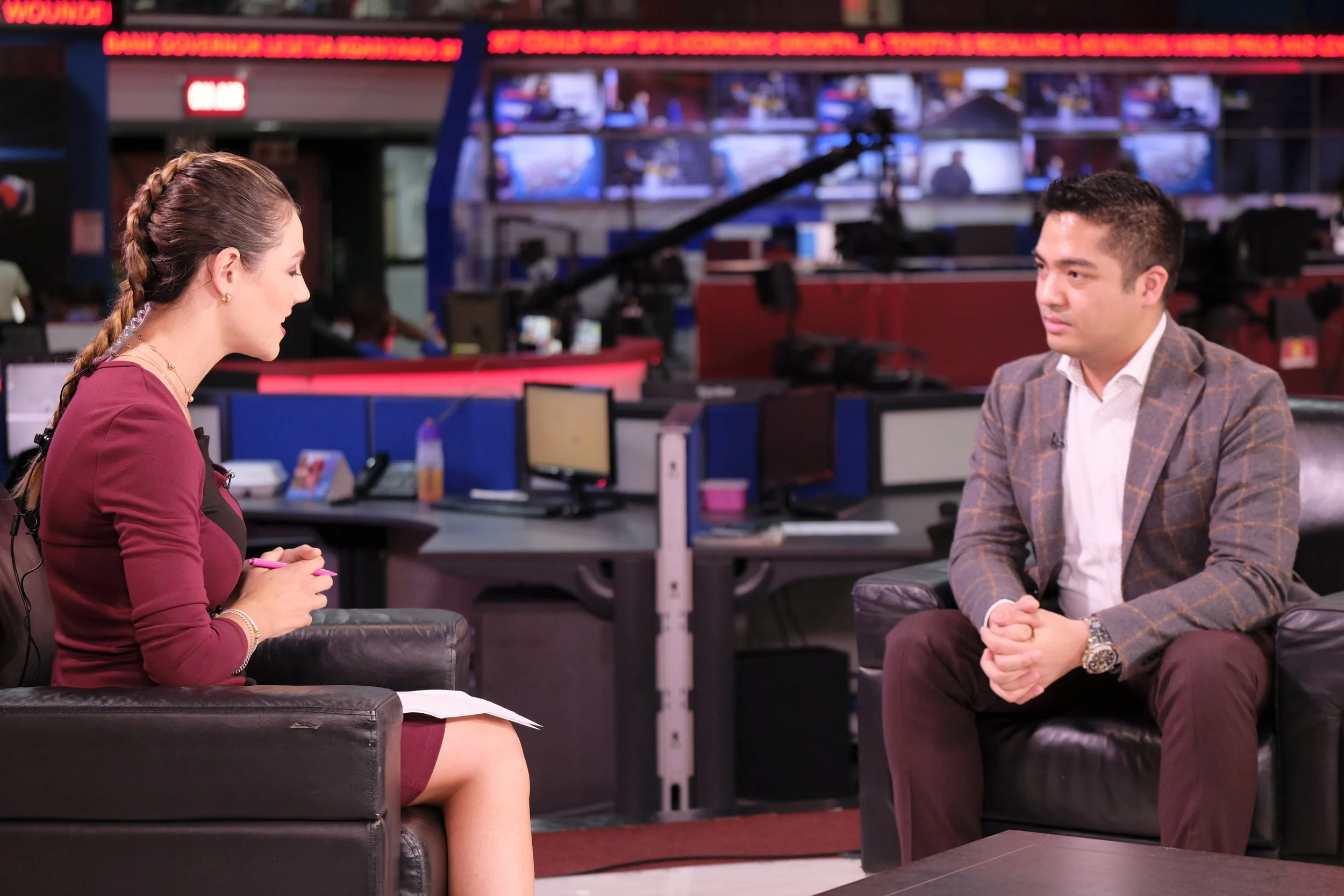 Lorenzo Escobal and Alyson Le Grange, ANN7