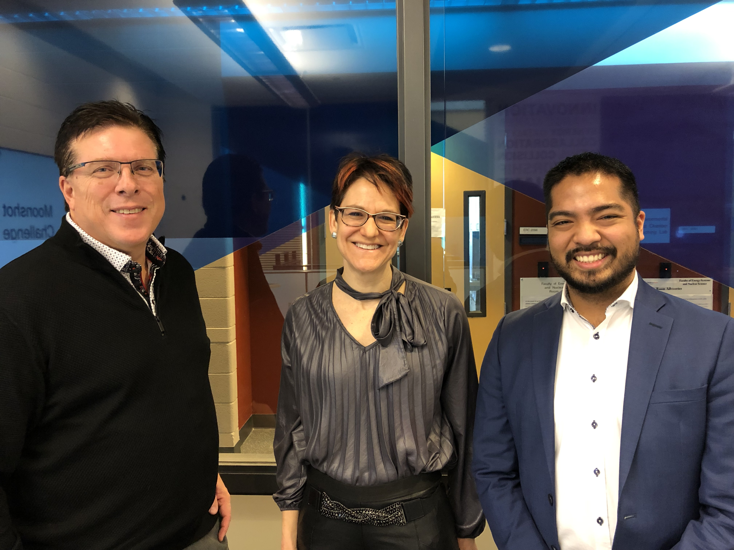 Lorenzo Escobal with the other industry experts Gord Simmons and Daneal Charney.