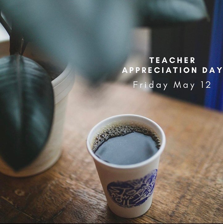 We&rsquo;re celebrating teachers this Friday! Show your educator ID and enjoy a coffee or tea on us! Be sure to share with your friends and colleagues!