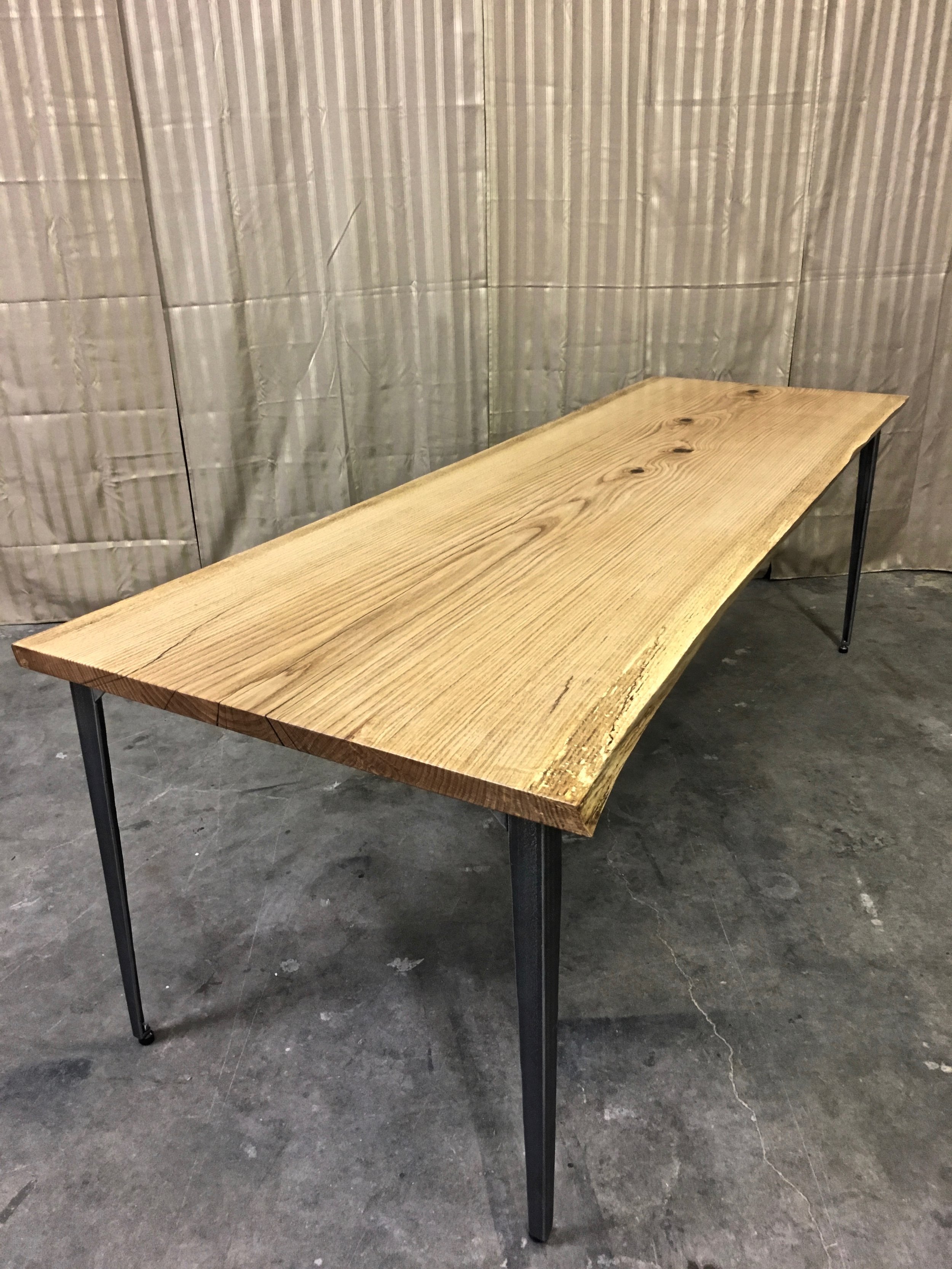 Pennsylvania White Oak Live Edge Dining Table Innovative Practices Pennsylvania White Oak Live Edge Dining Table Innovative Practices
