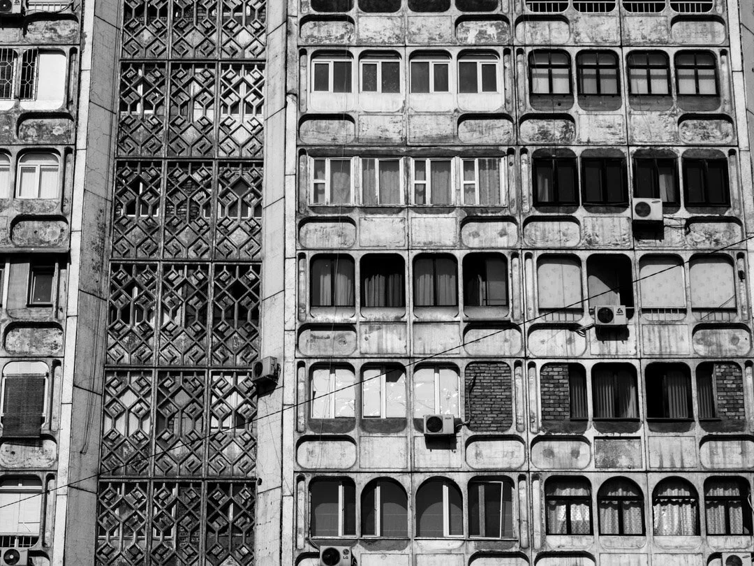 A random scene from #Kyrgyzstan. Bishkek high-density.