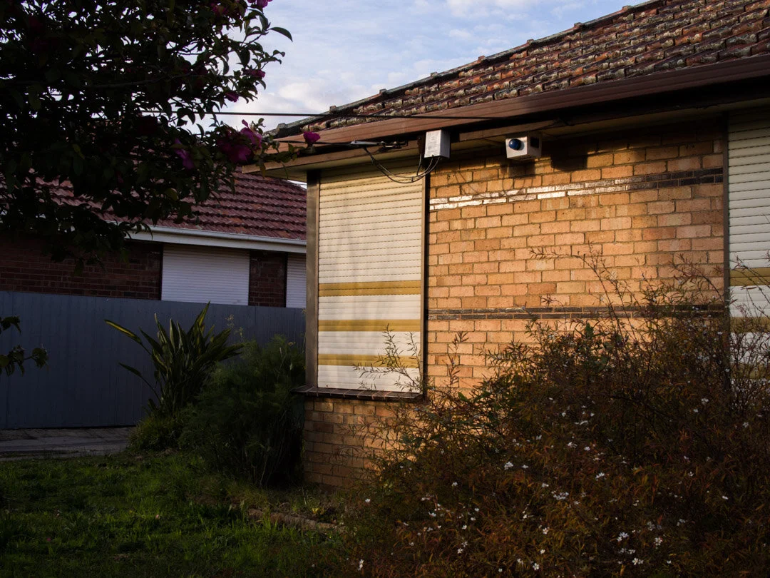 Walks around the neighbourdood. I live in a street that was built in the 1950s. Most of the houses look the pretty much the same with cream brick and large windows designed to let in the light. Except when they dont. #thornbury