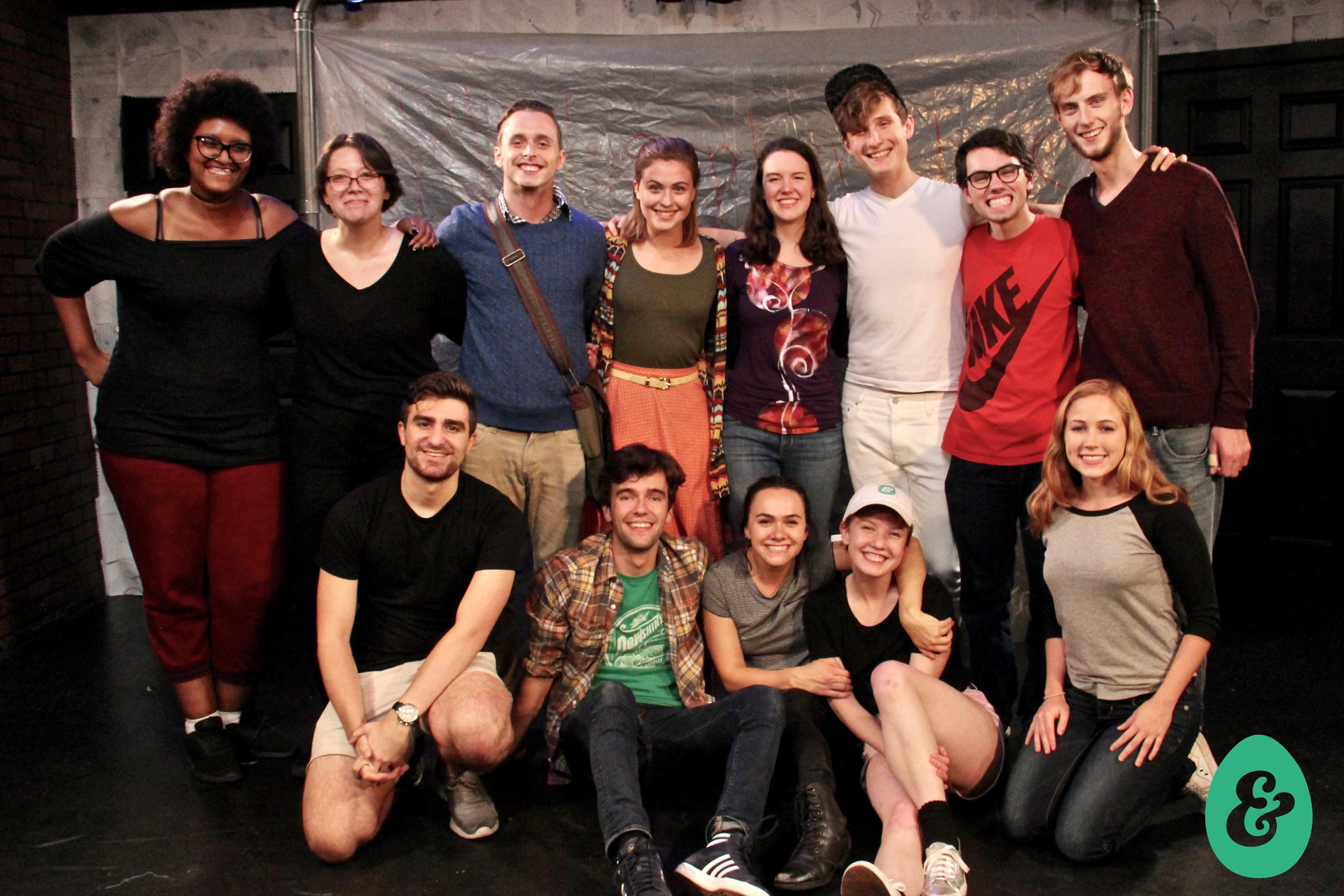  Cast and Production Team of MORNING  Behind (from L): Jessica Crawford, Yve Carruthers, Julián Garnik, Sam Phillips, Jesse O'Brien, Pascal Portney, Liam Lonegan, Greg Folsom  Front (from L): James Scarola, Alex Griffin, Bryn Dolan, Catherine Gidding