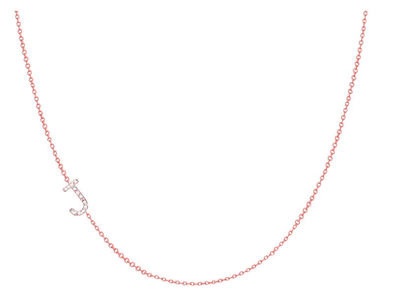 Diamond asymmetrical initial necklace1.png
