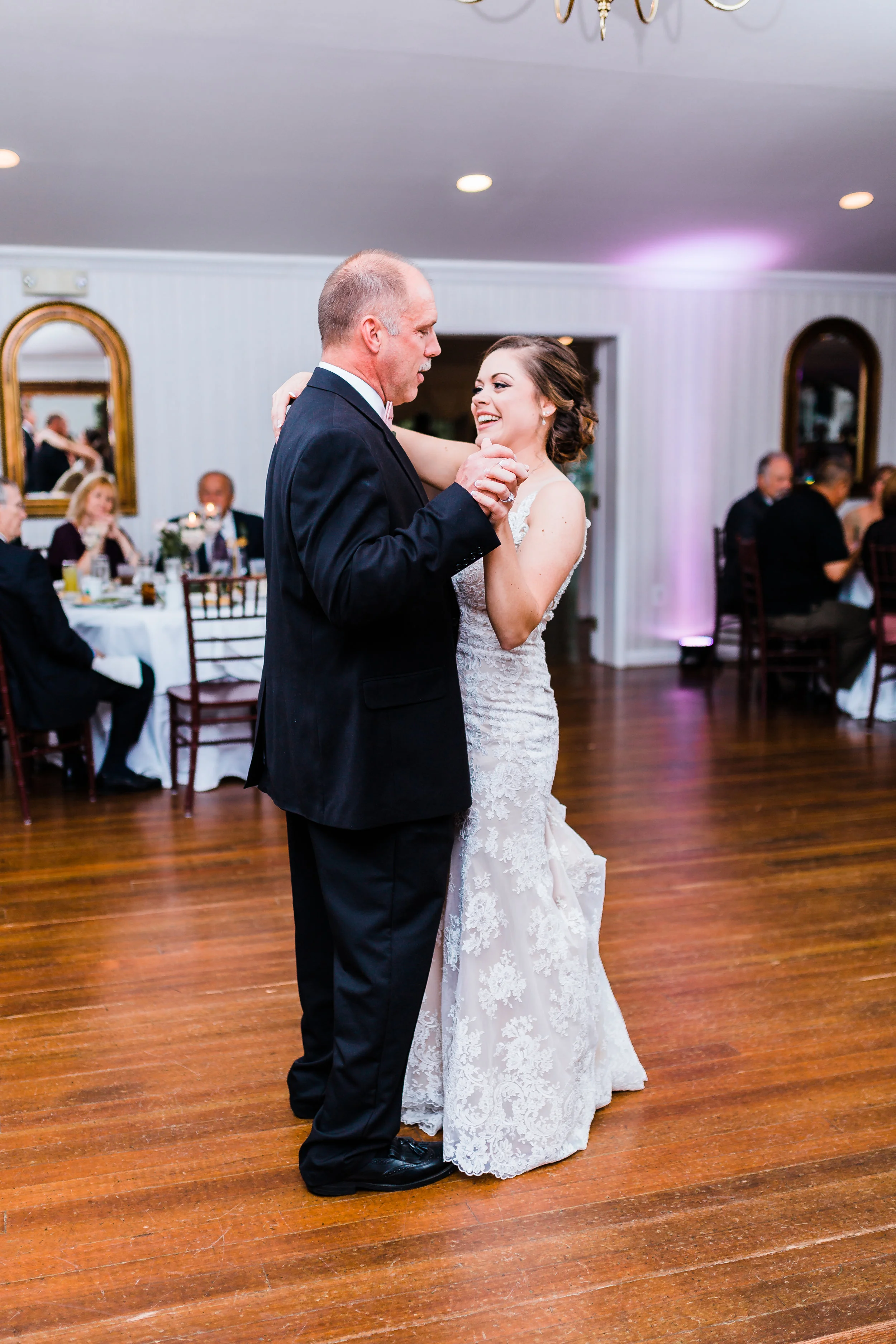 father of the bride and bride first dance md wedding