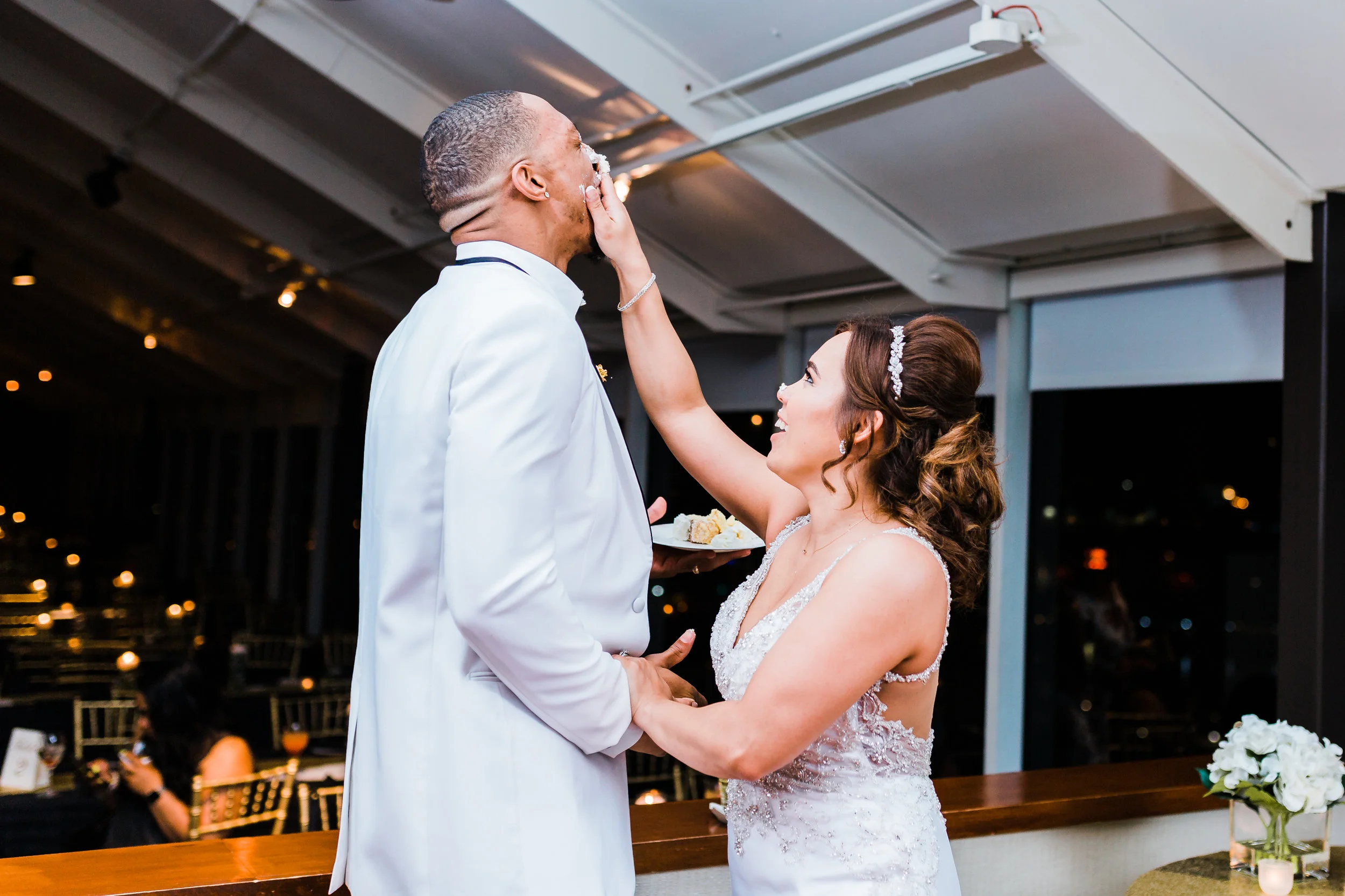 bride succeeds in payback to groom with icing in baltimore maryland