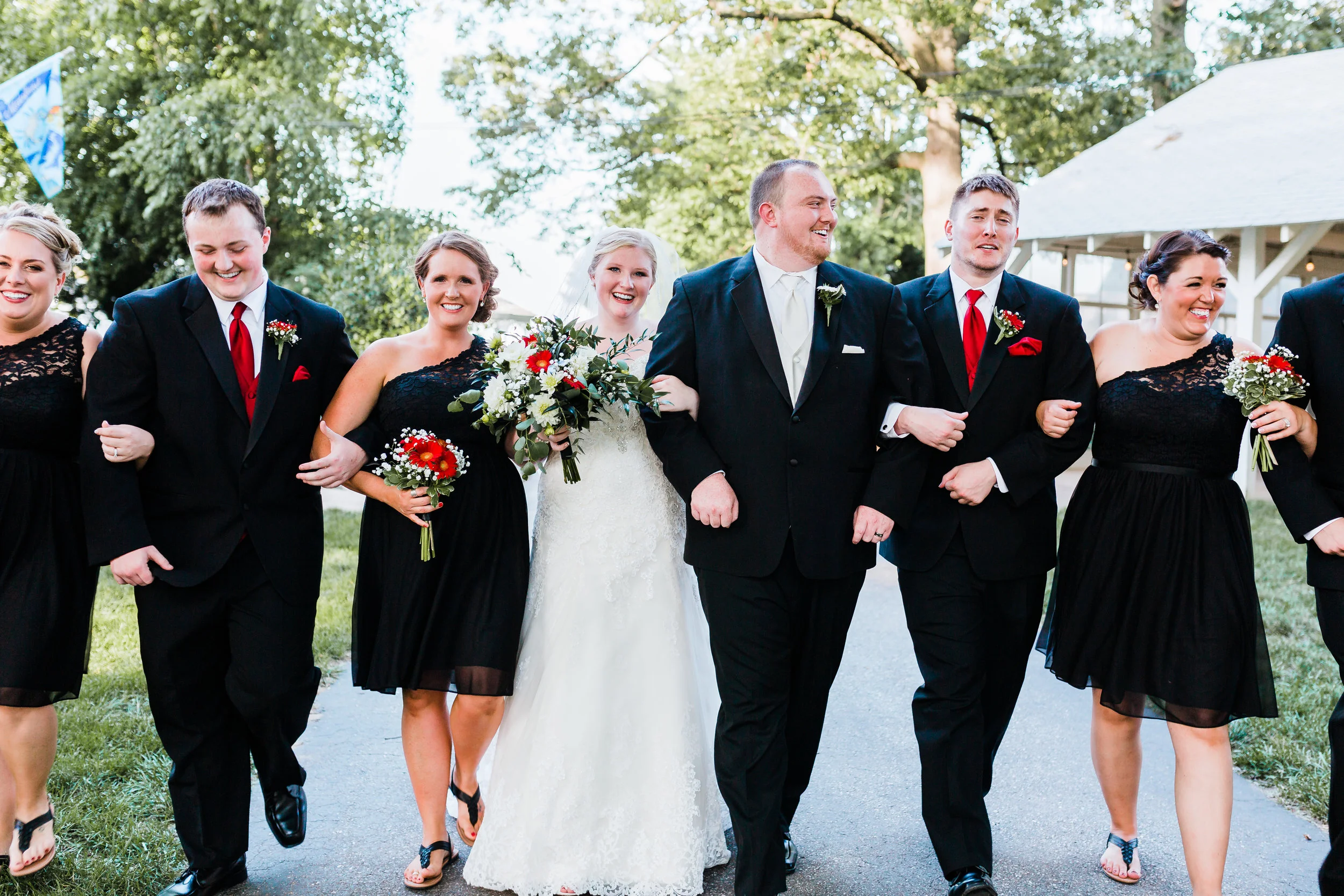 bridal party photos at bayside wedding in pasadena maryland - md wedding photographer
