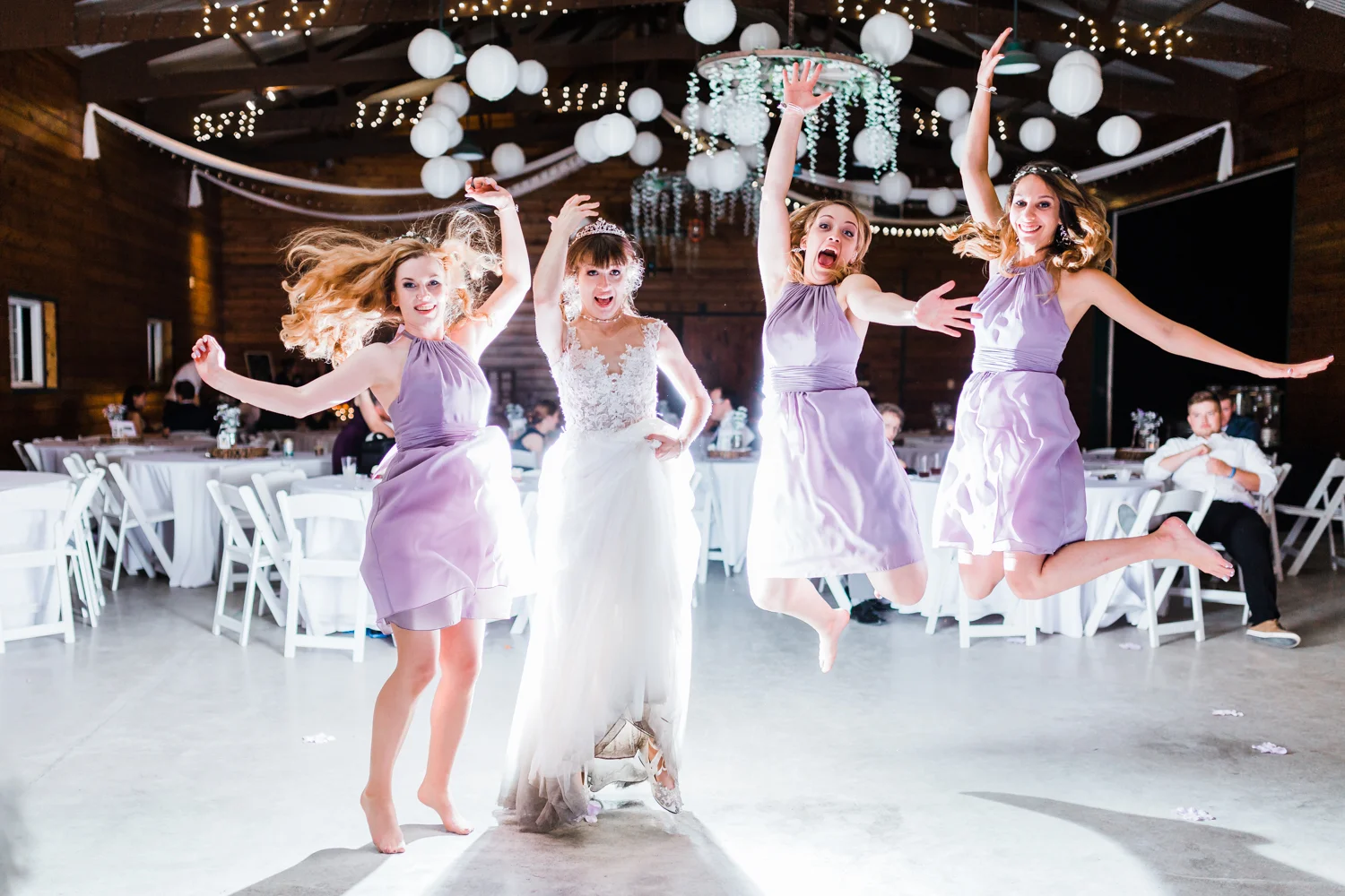 fun photos with bridesmaids - night photos - md photographer