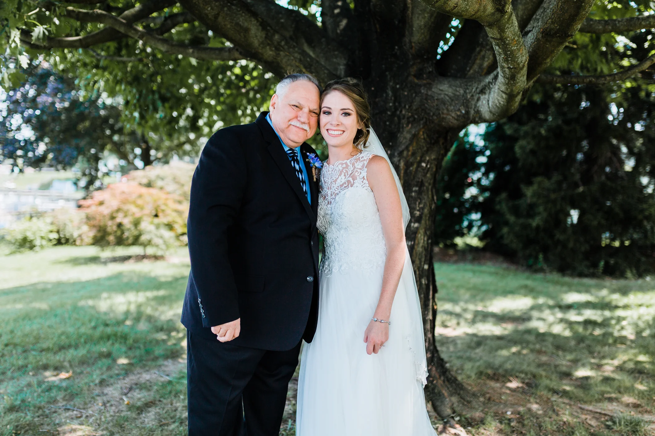 bride and grandfather first look - maryland and dmv wedding photography