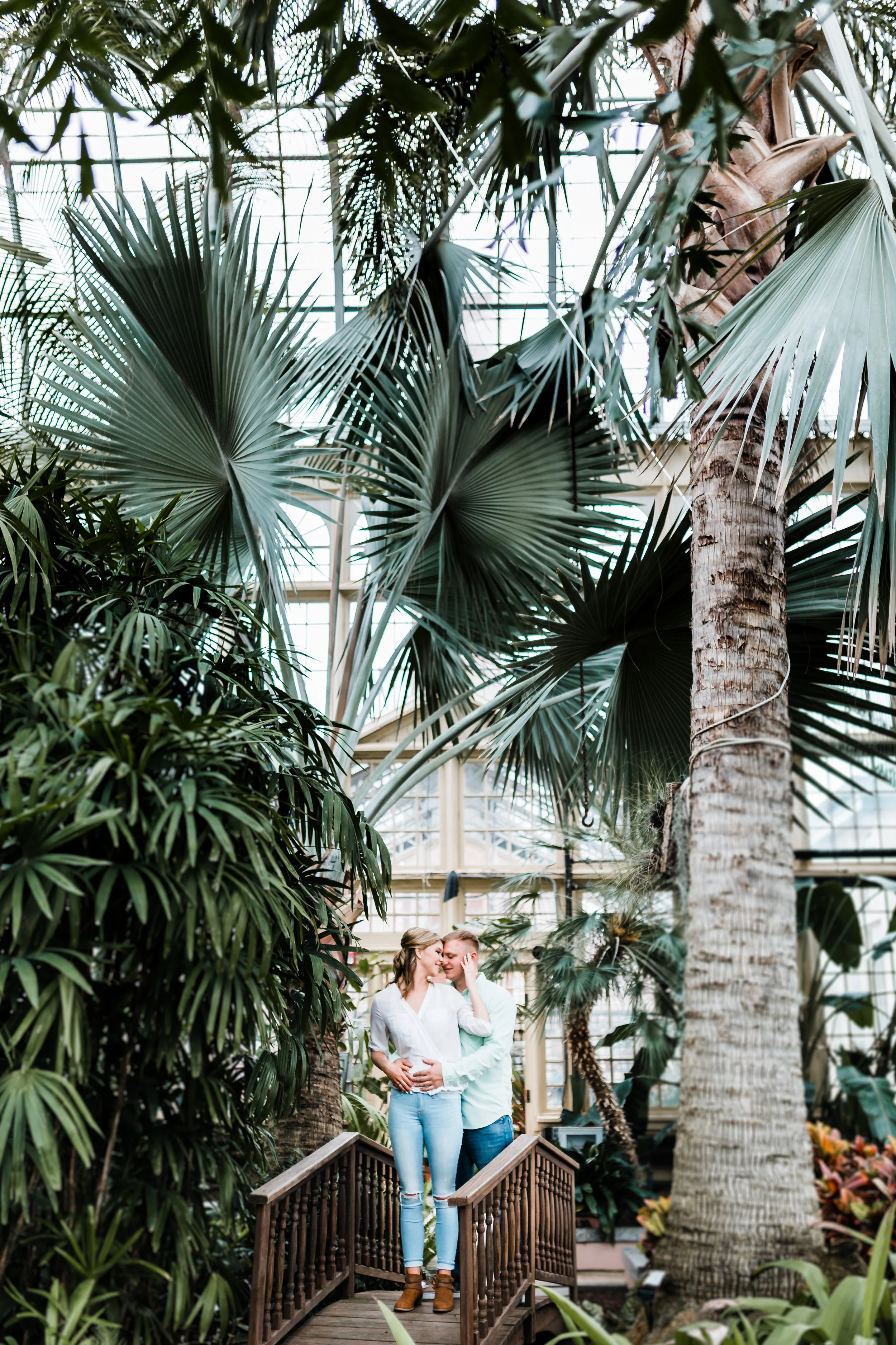 green house engagement session - top rated photography in Maryland