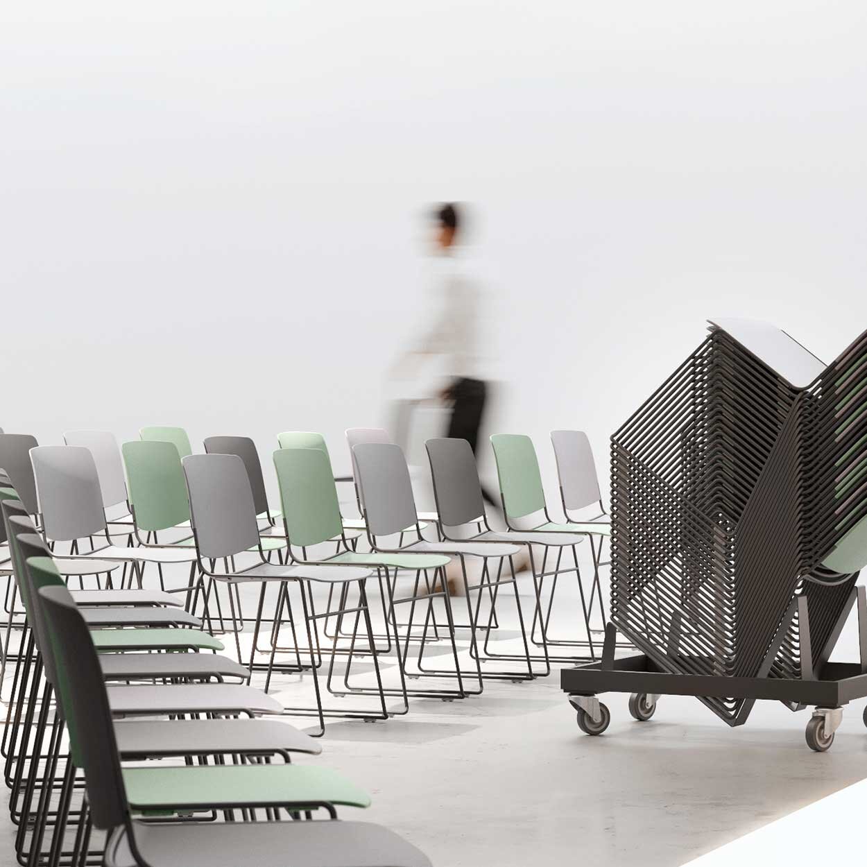 Leland Furniture Introduces the Mass Chair: Less chair, but more value, the highest state of high-density seating.