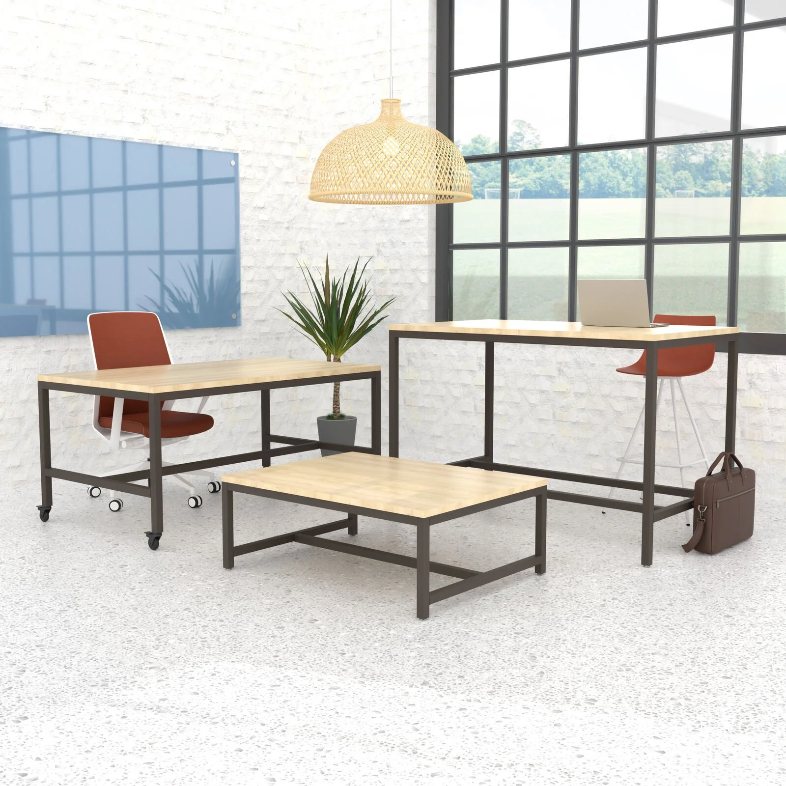 The Agility Company introduces its newest fixed table base, Dynamis, available in three heights
