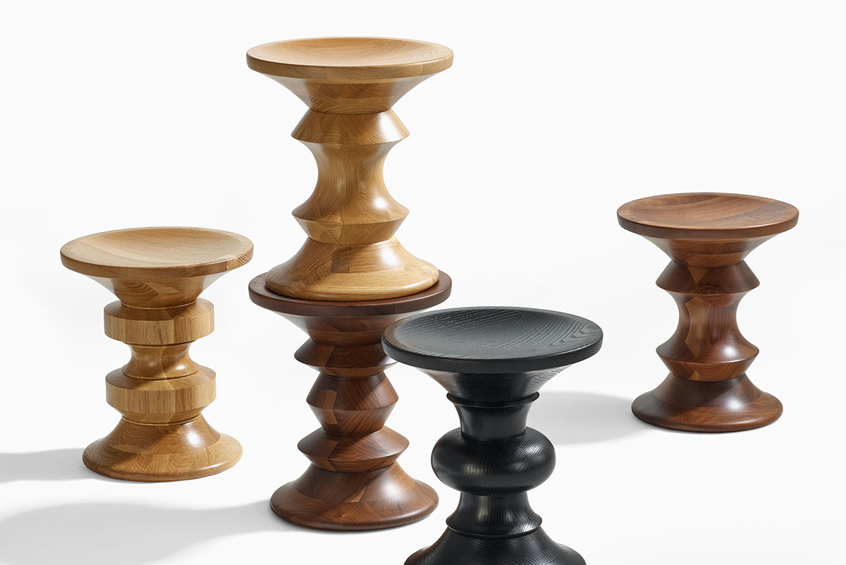Herman Miller introduces Eames Turned Stool in white oak