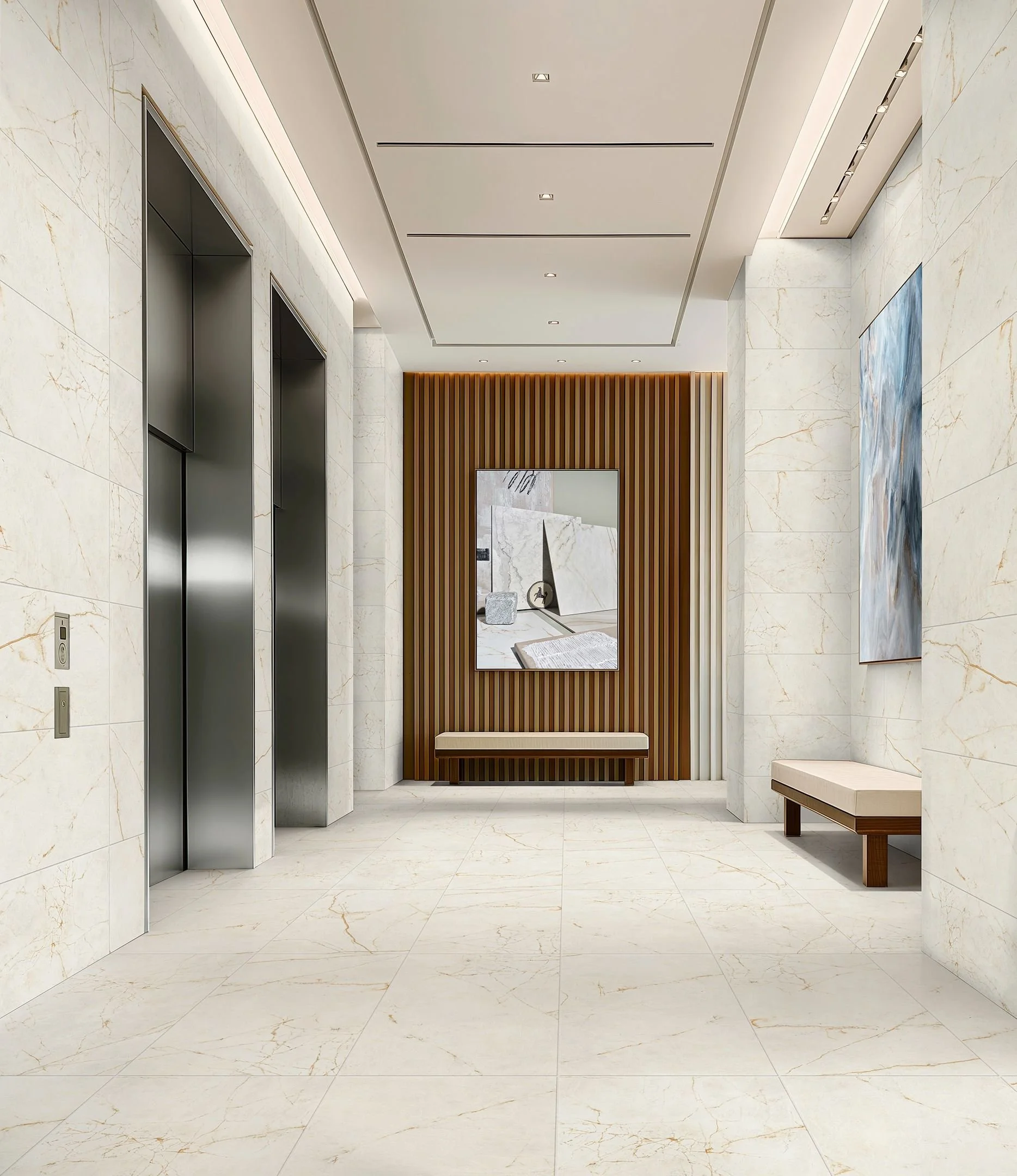 Shaw Contract Reinterprets Marble at Architectural Scale with Monumental Porcelain