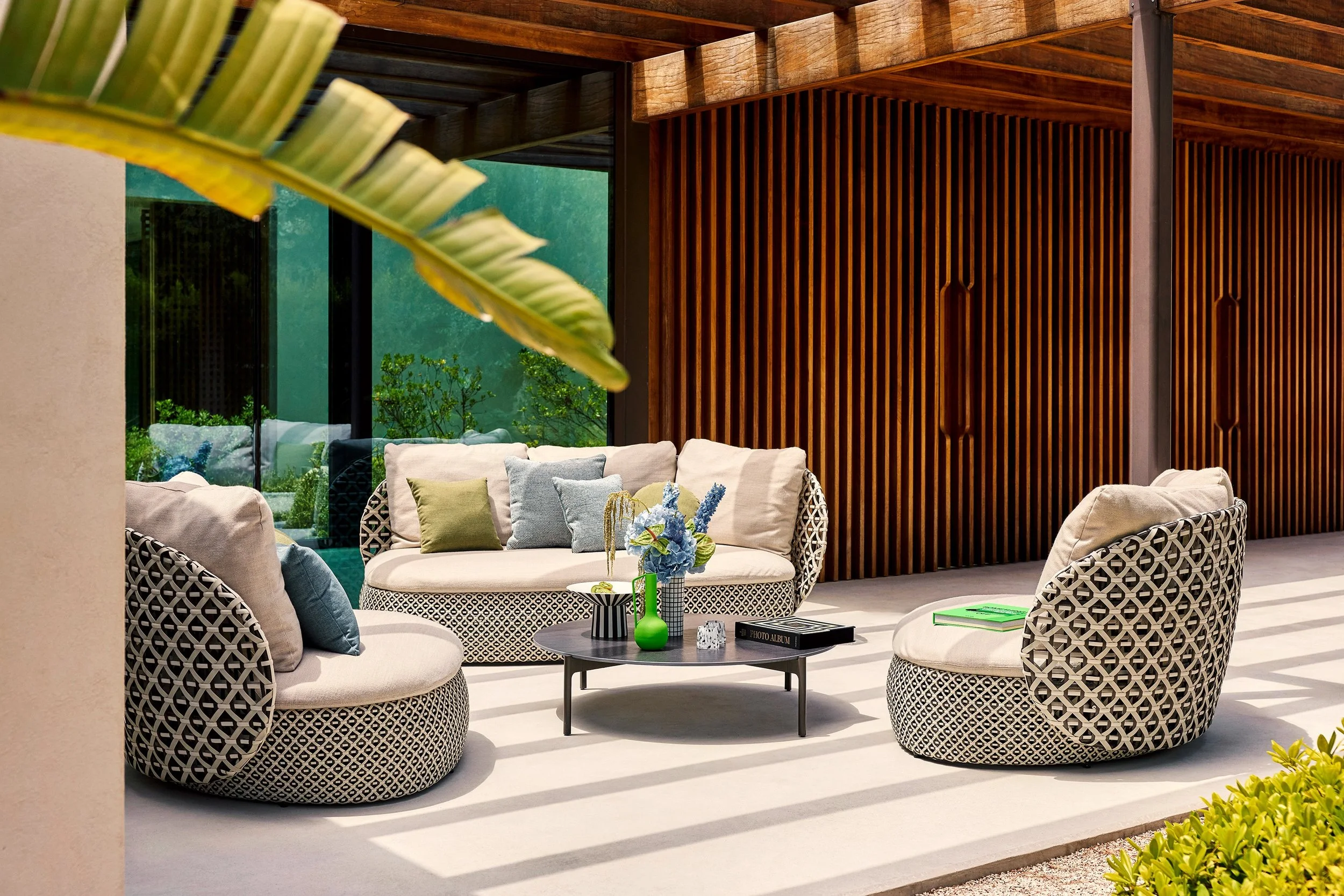 DEDON's MDEAR Blends Bold Textures + Fluid Forms