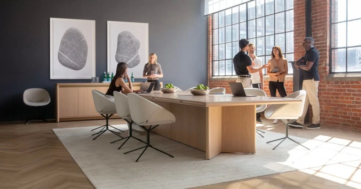 Teknion Introduces Figure: A Scalable All-Wood Conference Collection