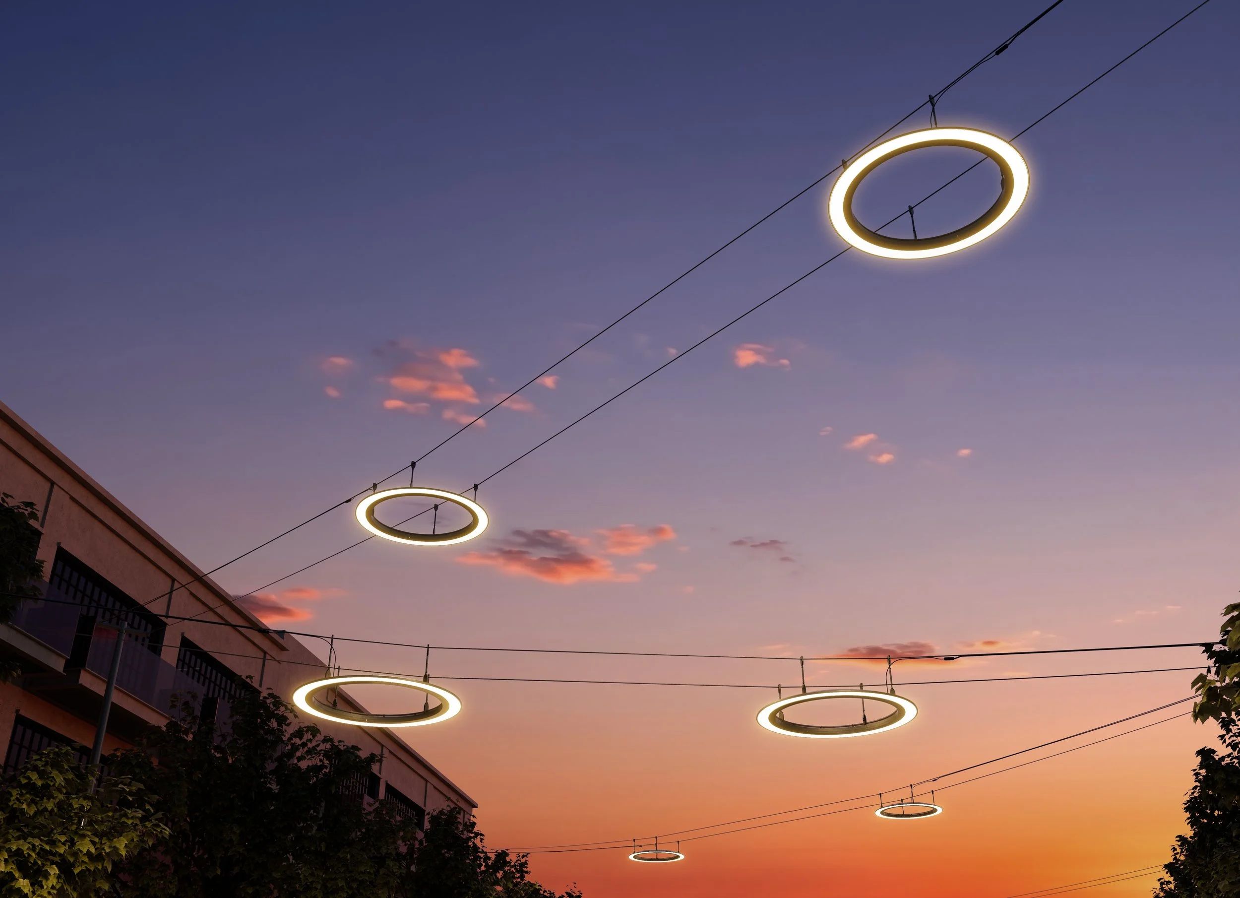 Landscape Forms Introduces the Typology Catenary Ring Light,  The Inspired Evolution of a Modern Classic