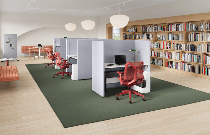Herman Miller Expands Bound with Height-Adjustable Booths and Desking