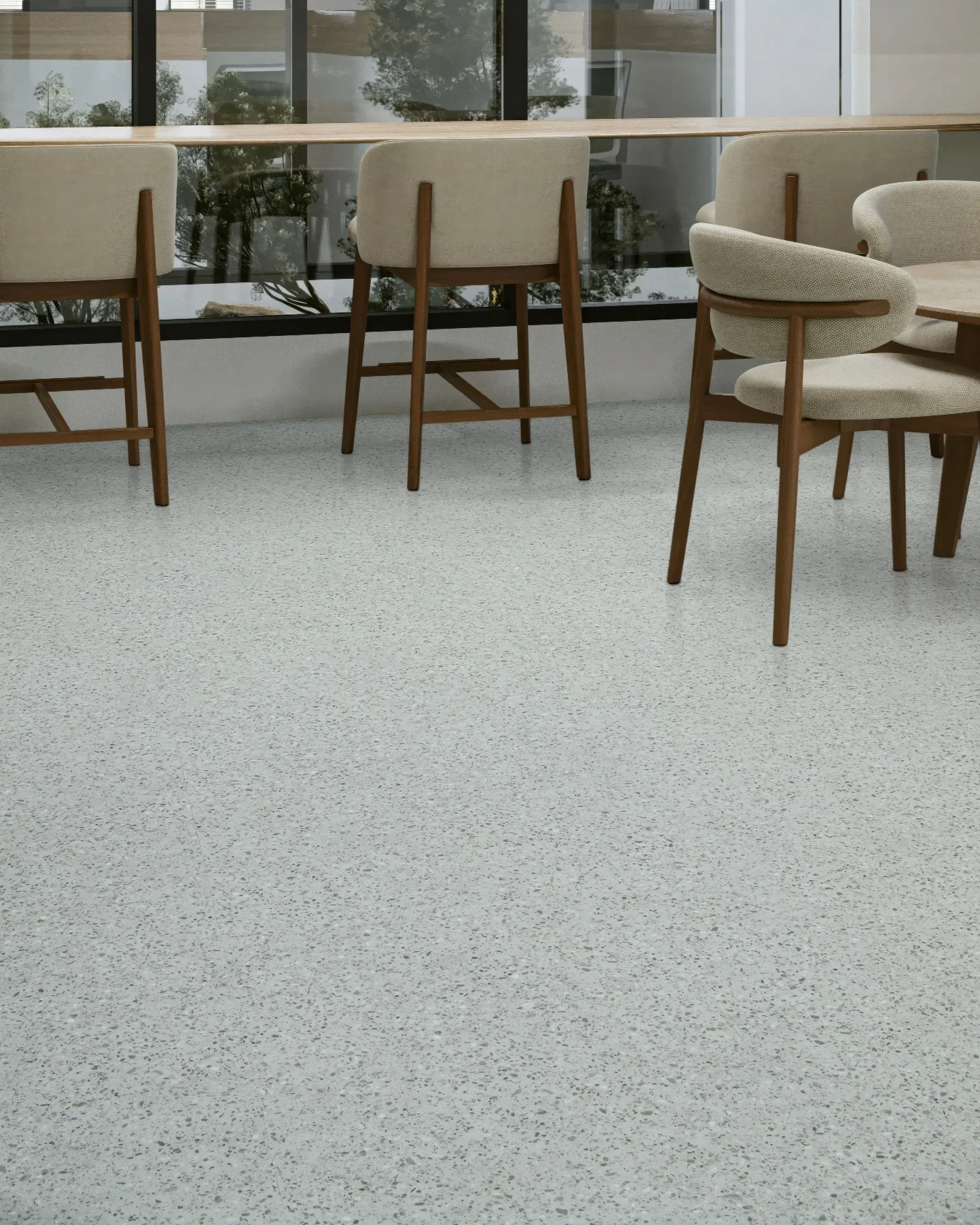 J+J Flooring Reimagines Classic Terrazzo with New Modern Utility LVT Collection