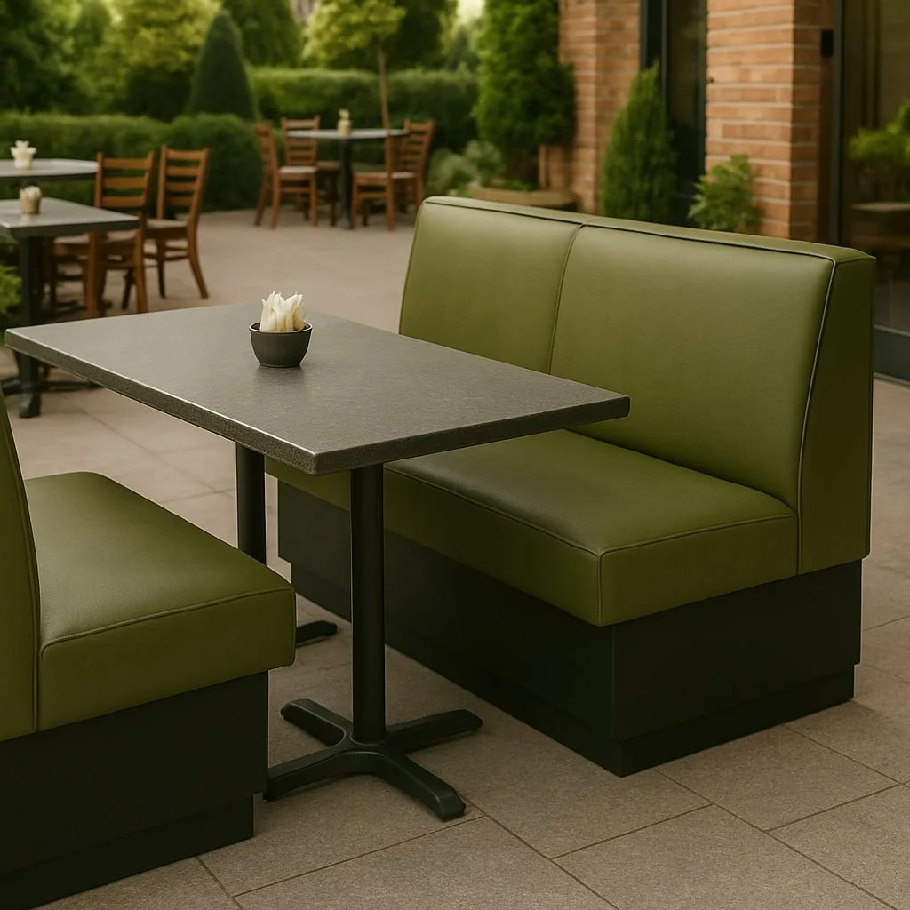 Berco Designs Launches PTO, An Outdoor Upholstered Booth Built for Open-Air Spaces