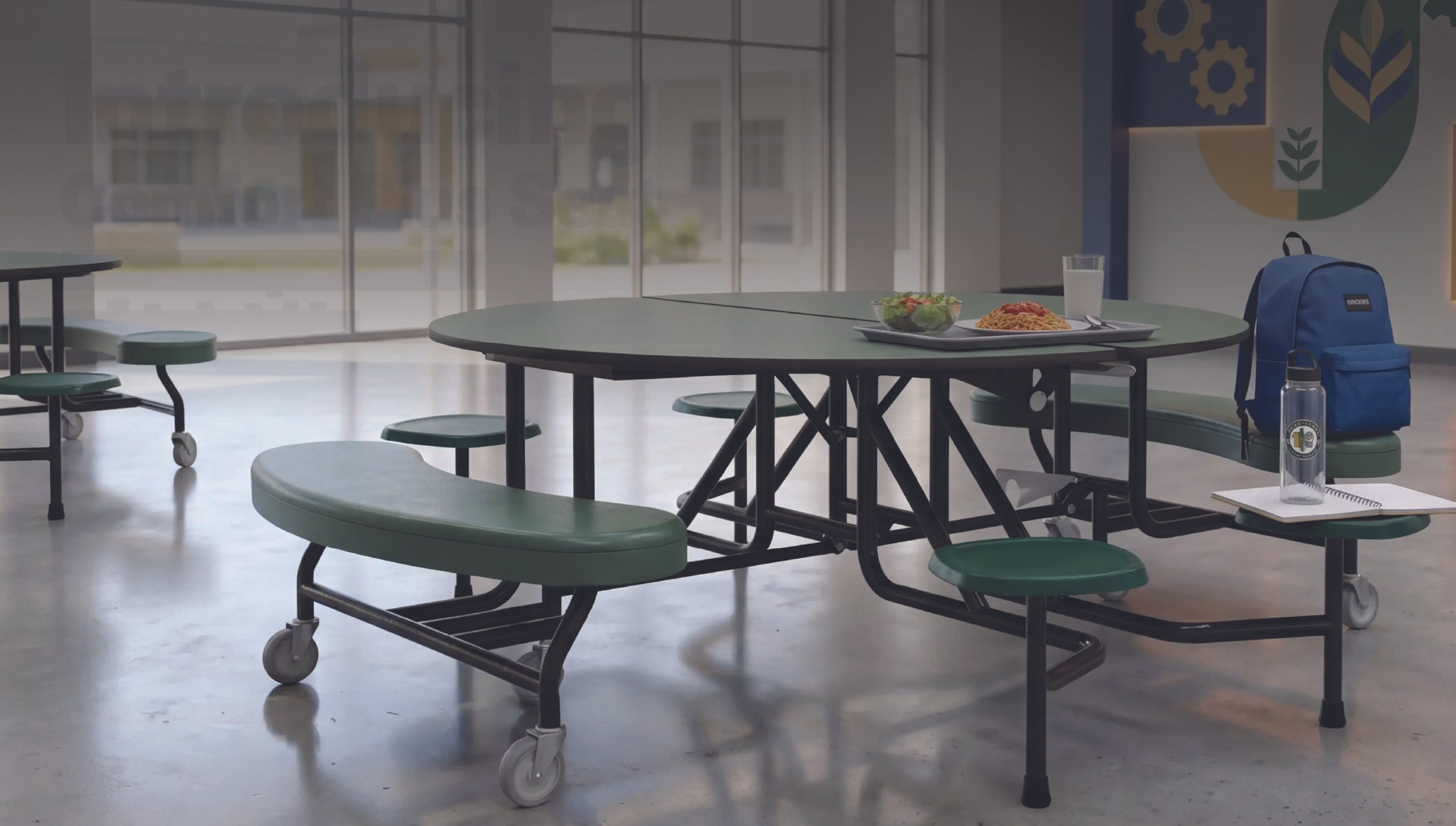 The First Upholstered Cafeteria Table Is Here. Exclusively from Palmer Hamilton.