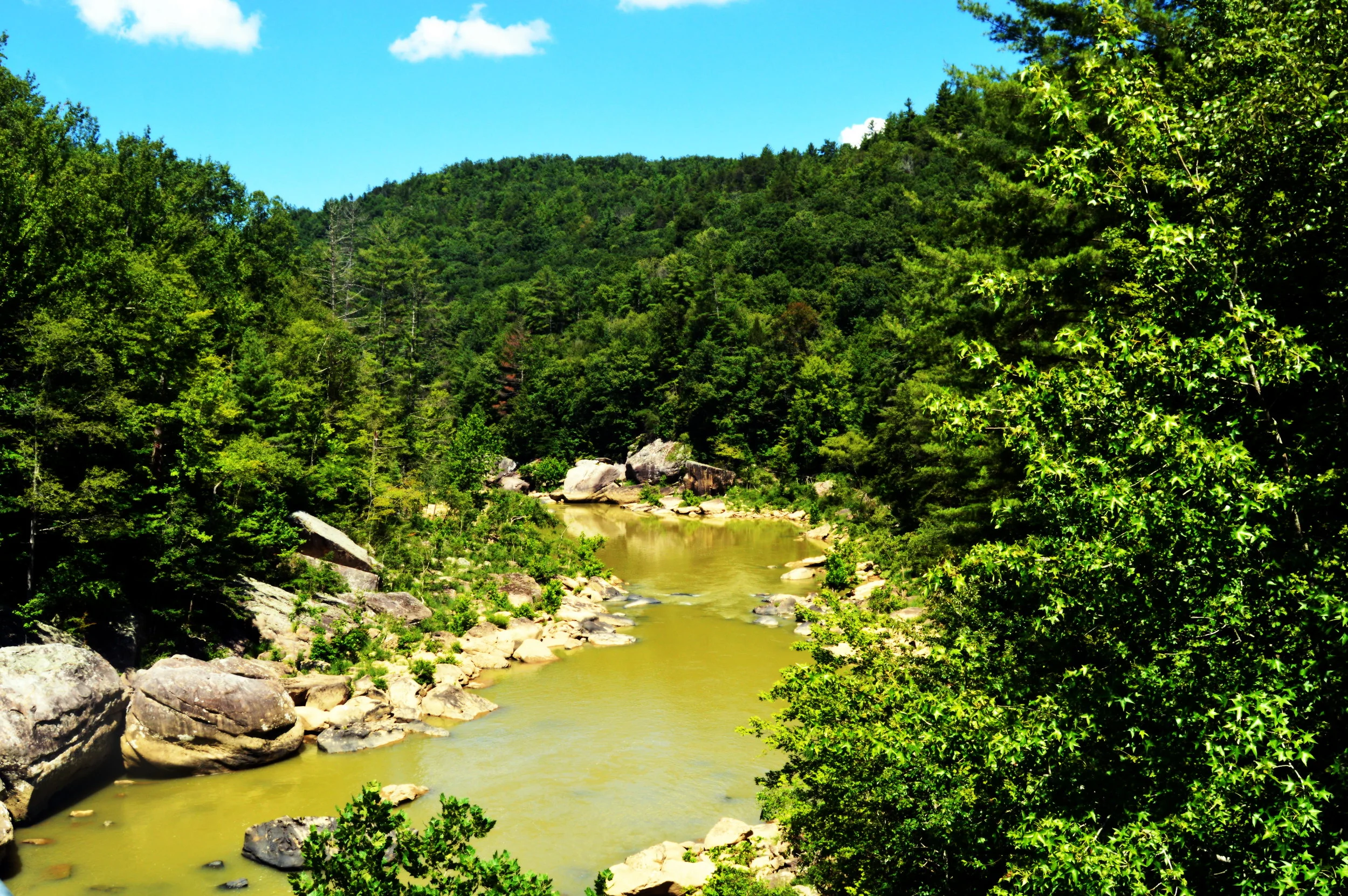 Crossing the Big South Fork at the O&amp;W Bridge