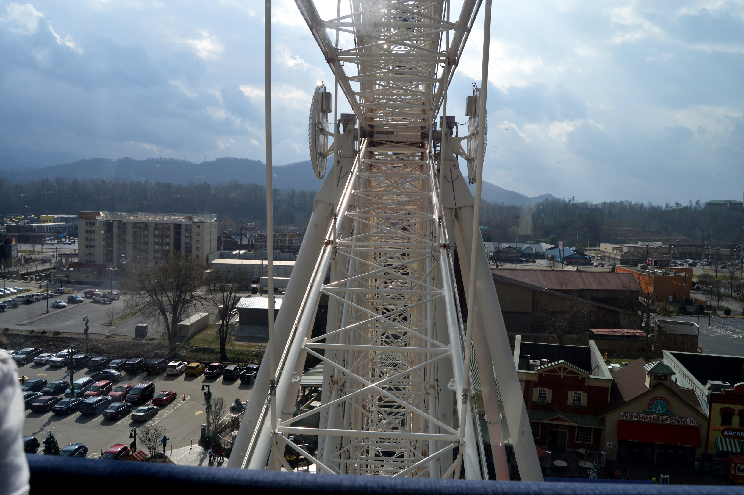 The Great Smoky Mountain Wheel is 200 feet high.