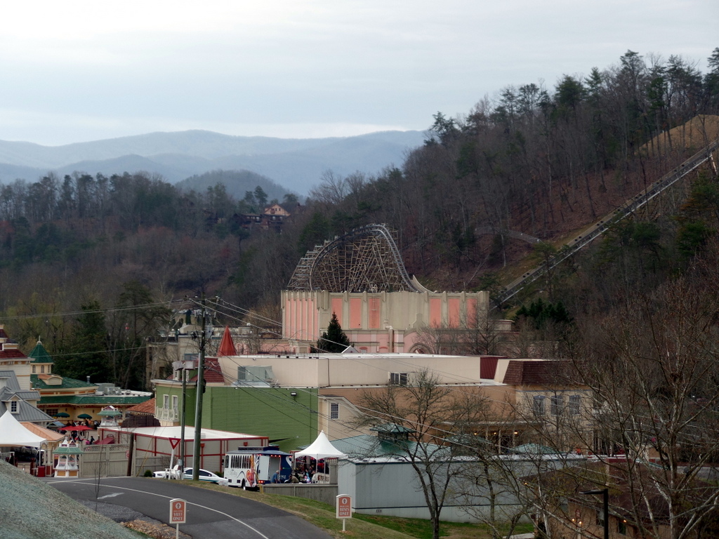  The view of Dollywood from the preferred parking area. 