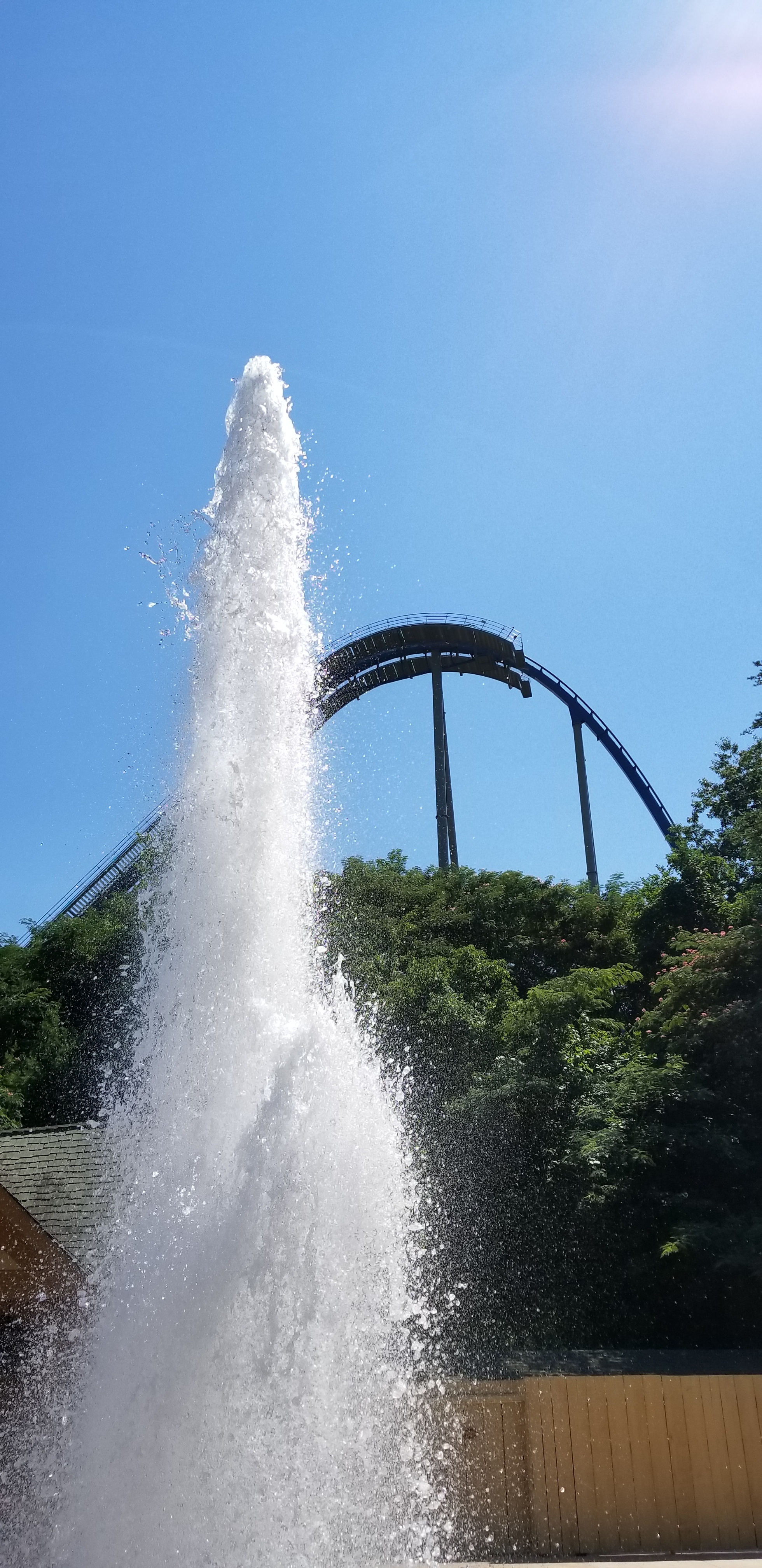  This fountain at the new River Plaza is a great place to relax and maybe even catch a show.  