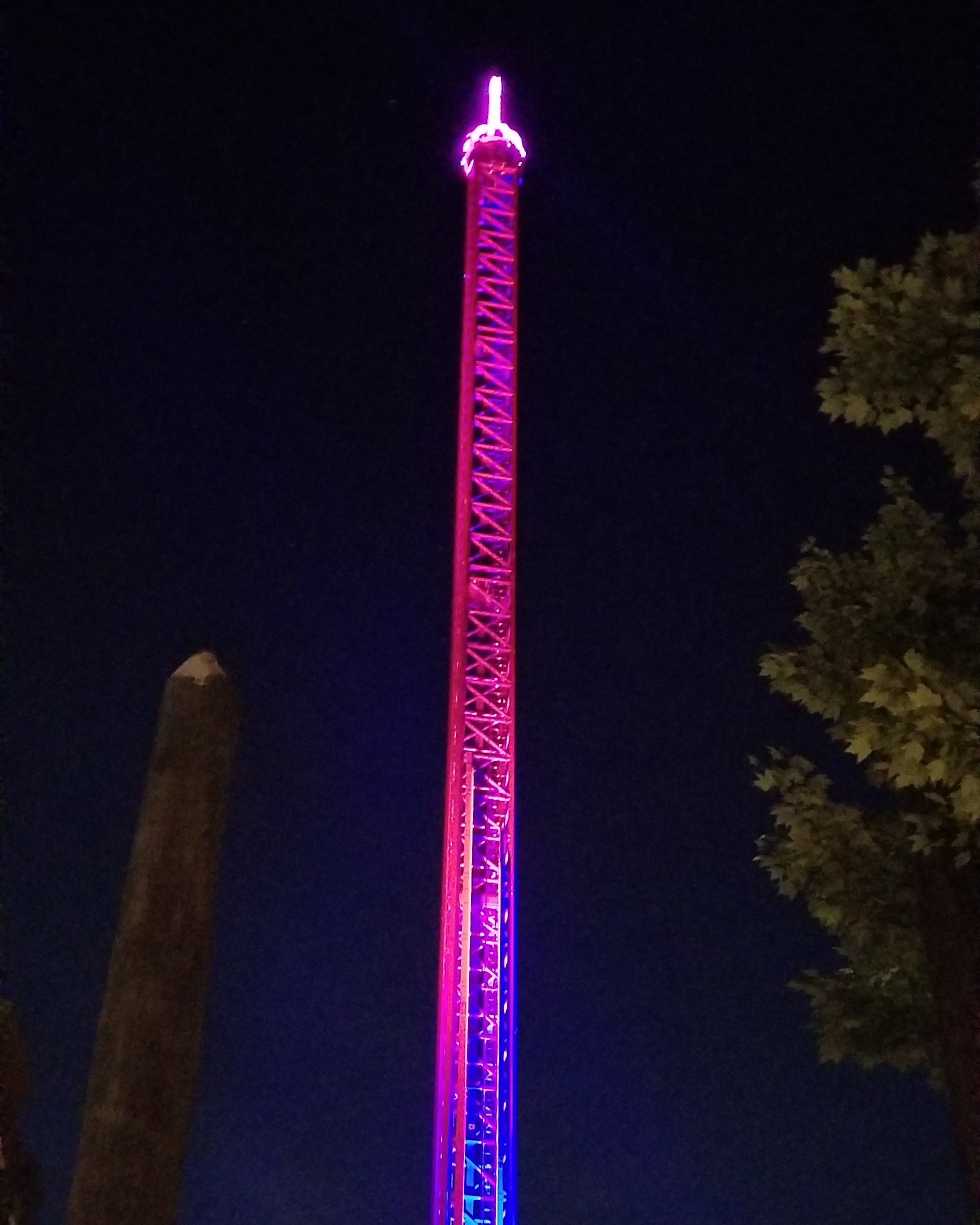  The new Dropline ride is even better to ride at night.  