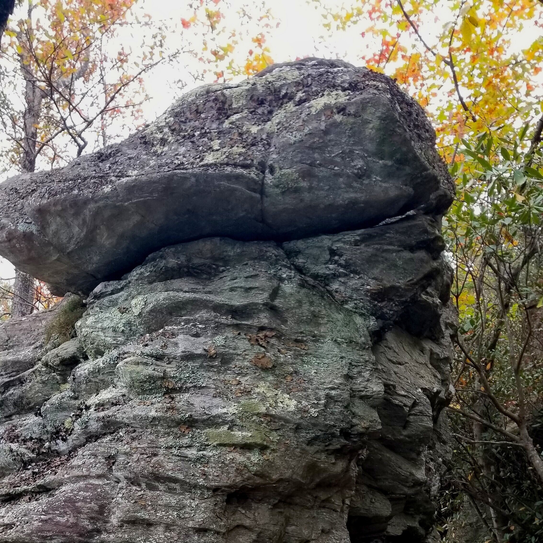 Rock formation on the trail to Table Rock