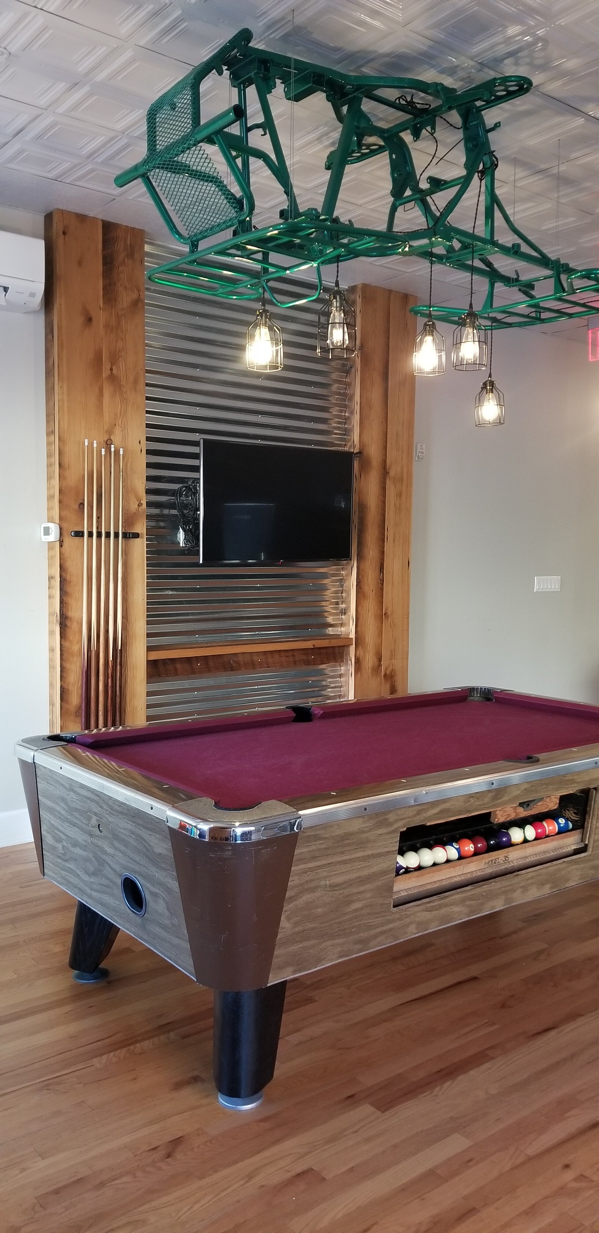 Pool table at Western Front Hotel St Paul Virginia